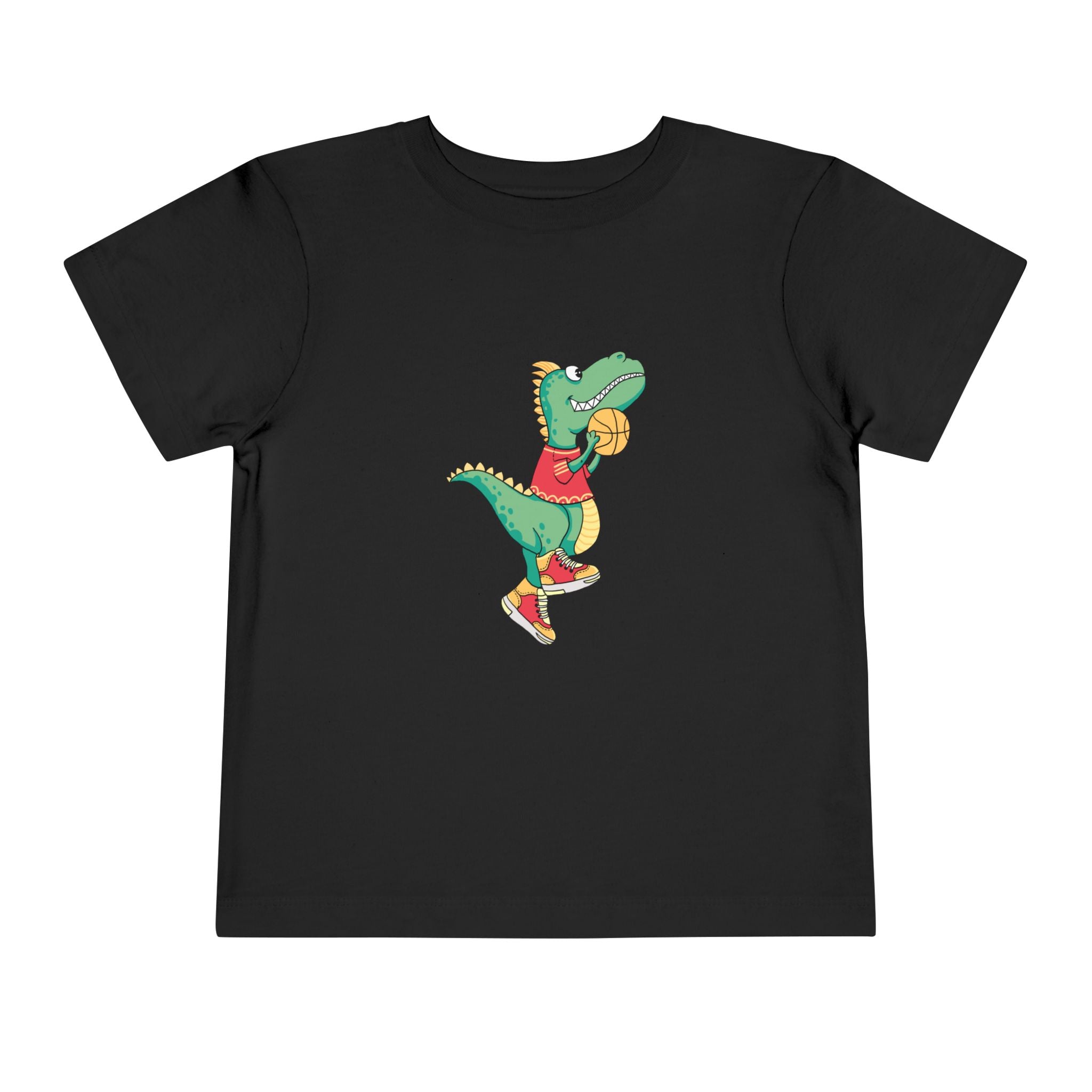 Dino Basketball Toddler Tee, Cute Dino Shirt, Kids Sports T-Shirt, Birthday Gift for Boys and Girls, Toddler Apparel, Playful Style