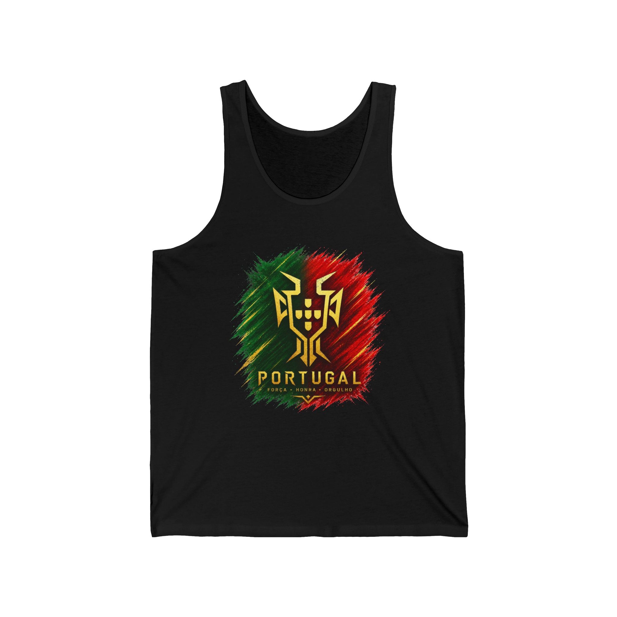 Portugal Flag Crest Tank Top — Portuguese Pride Soccer Fan Jersey