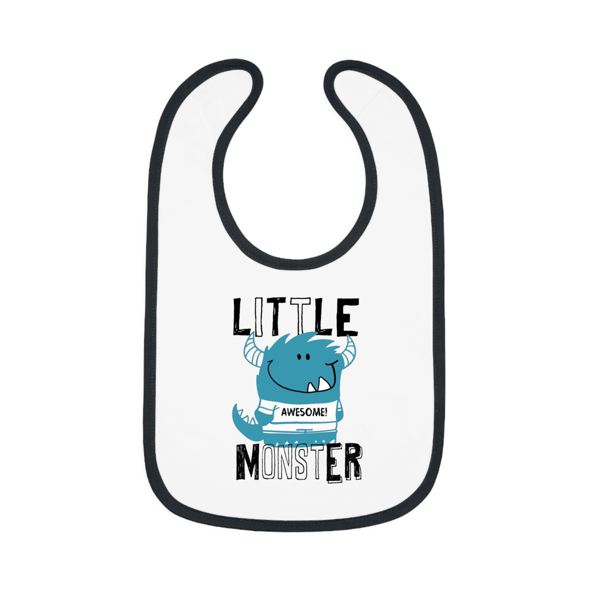 Cute "Little Monster" Baby Bib | Funny Baby Gift, Mealtime Must-Have, New Parent Essential, Baby Shower Present, Fun Kids Apparel