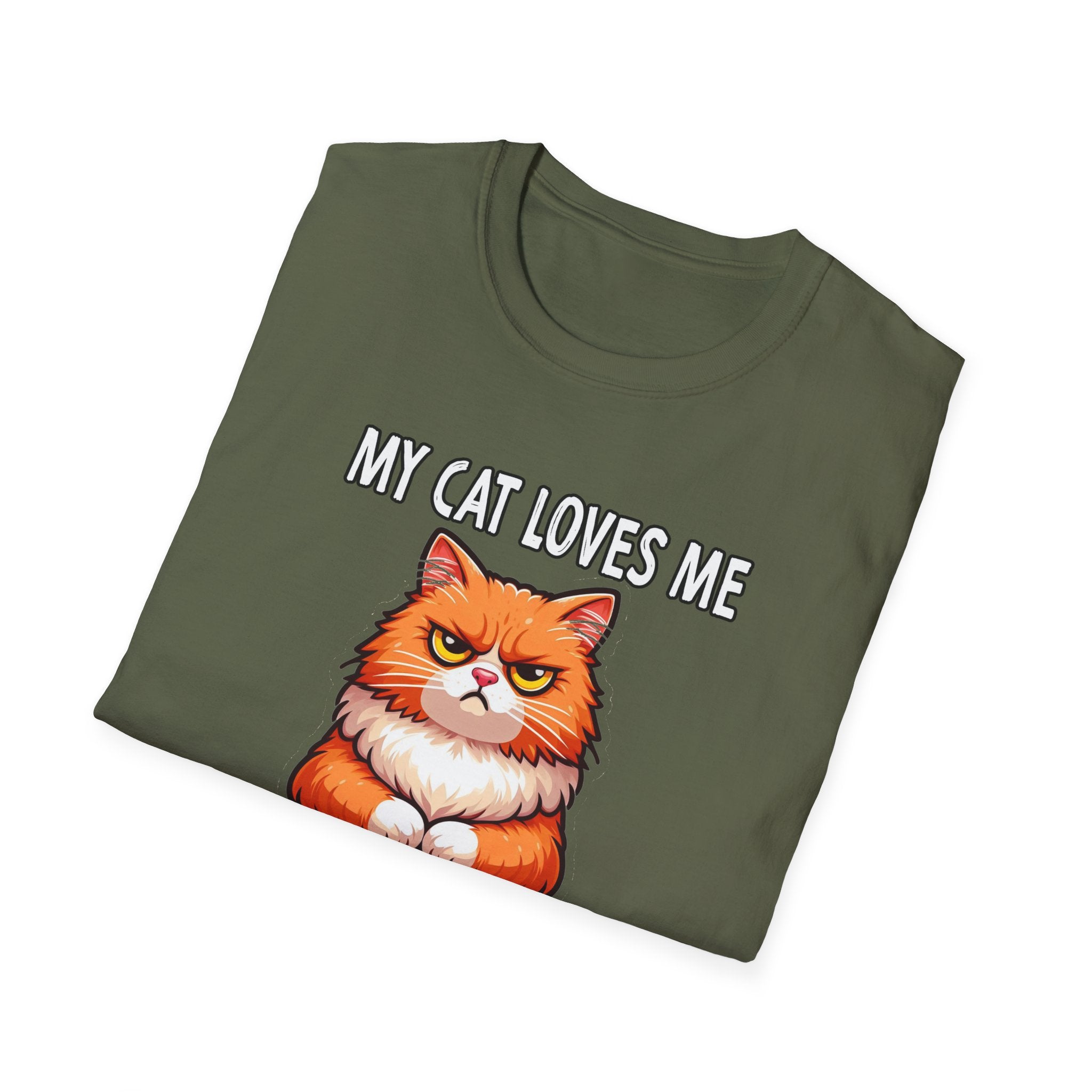 My Cat Loves Me T-Shirt, Cute Cat Lover Gift, Pet Owner Tee, Funny Animal Shirt, Comfortable Unisex Casual Wear