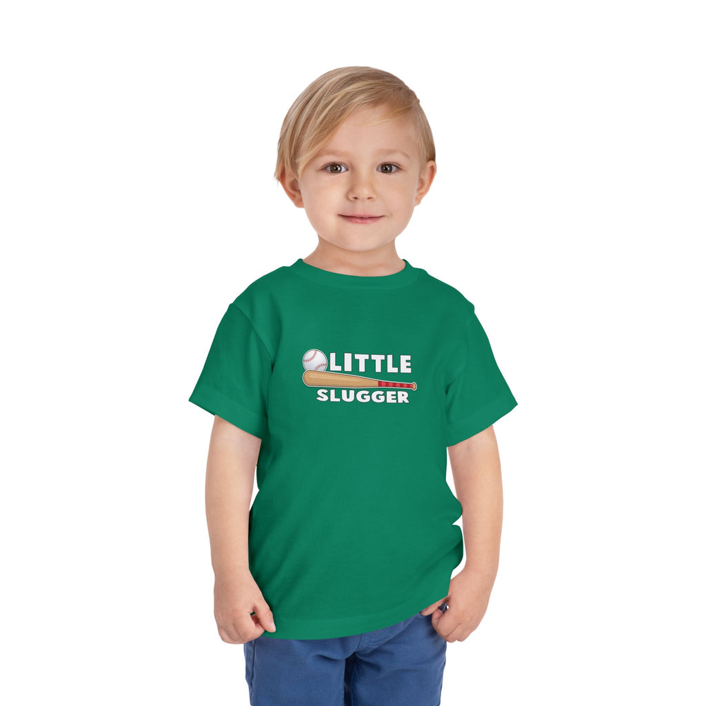 Little Slugger Toddler Tee, Cute Kids Baseball Shirt, Gifts for Sports Lovers, Toddler Playdate Outfit, Birthday Gift