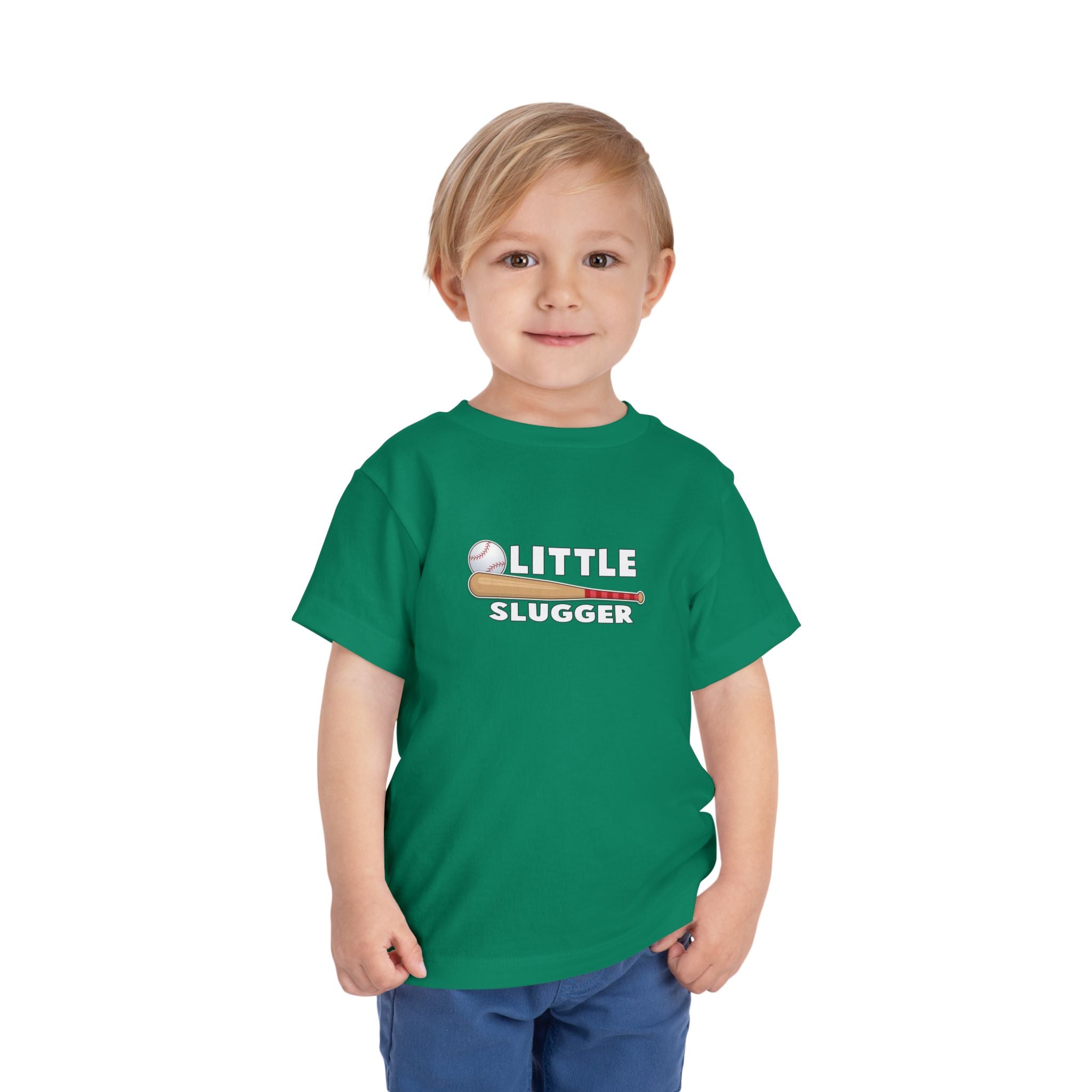 Little Slugger Toddler Tee, Cute Kids Baseball Shirt, Gifts for Sports Lovers, Toddler Playdate Outfit, Birthday Gift
