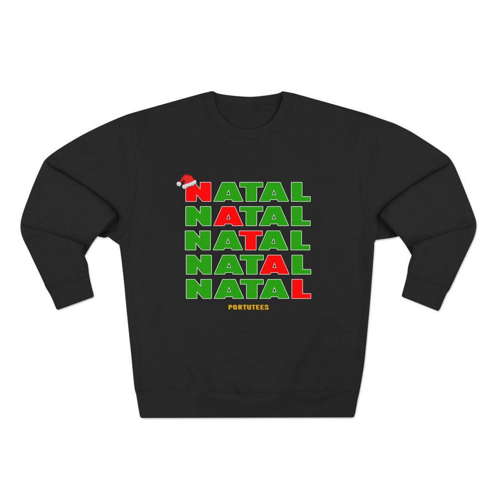 Festive Unisex Crewneck Sweatshirt - 'NATAL' Christmas Design