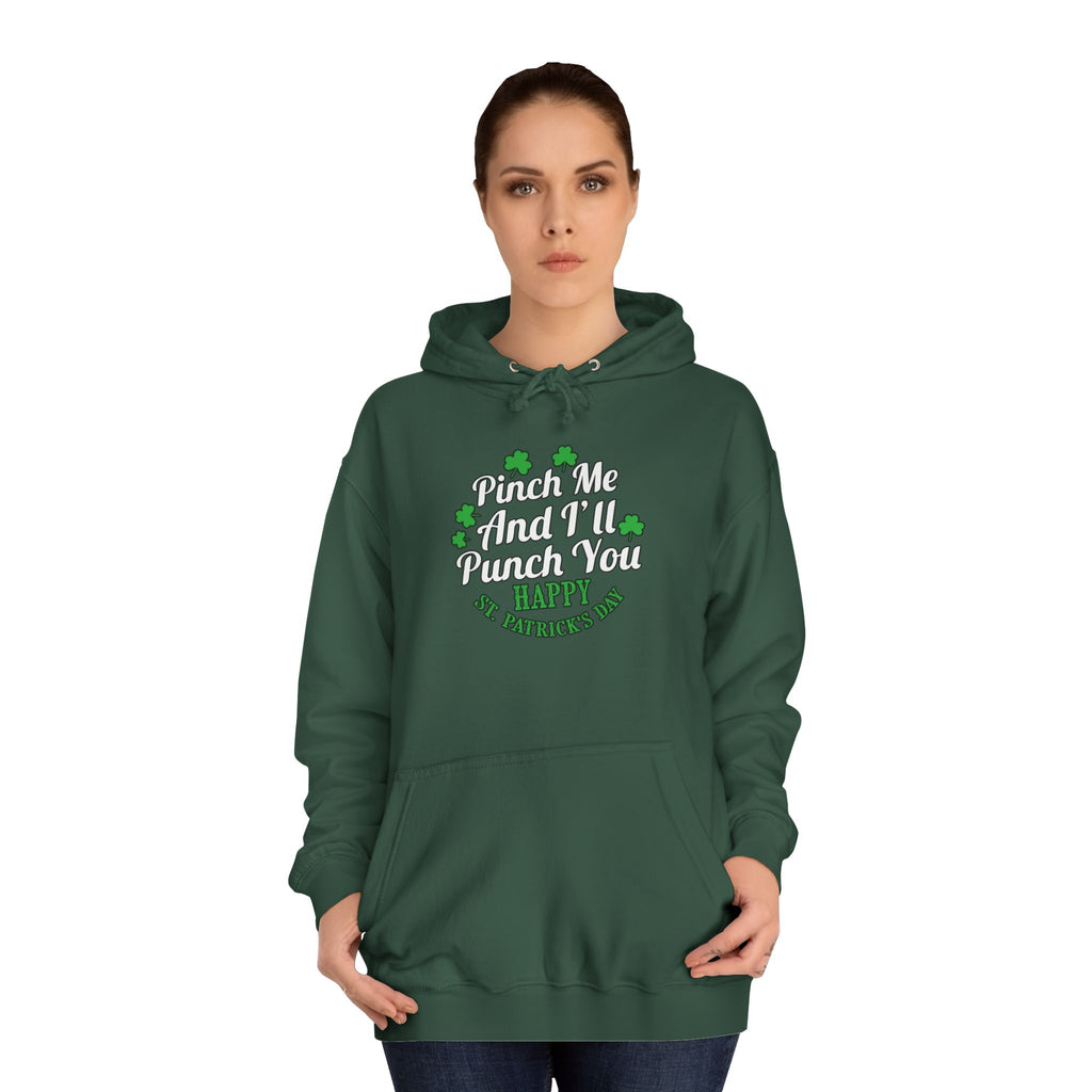 Funny St. Patrick's Day Unisex Hoodie, Perfect for Celebrations, Gift for Friends, Cozy Wear for Parties, Holiday Apparel, Green Humor
