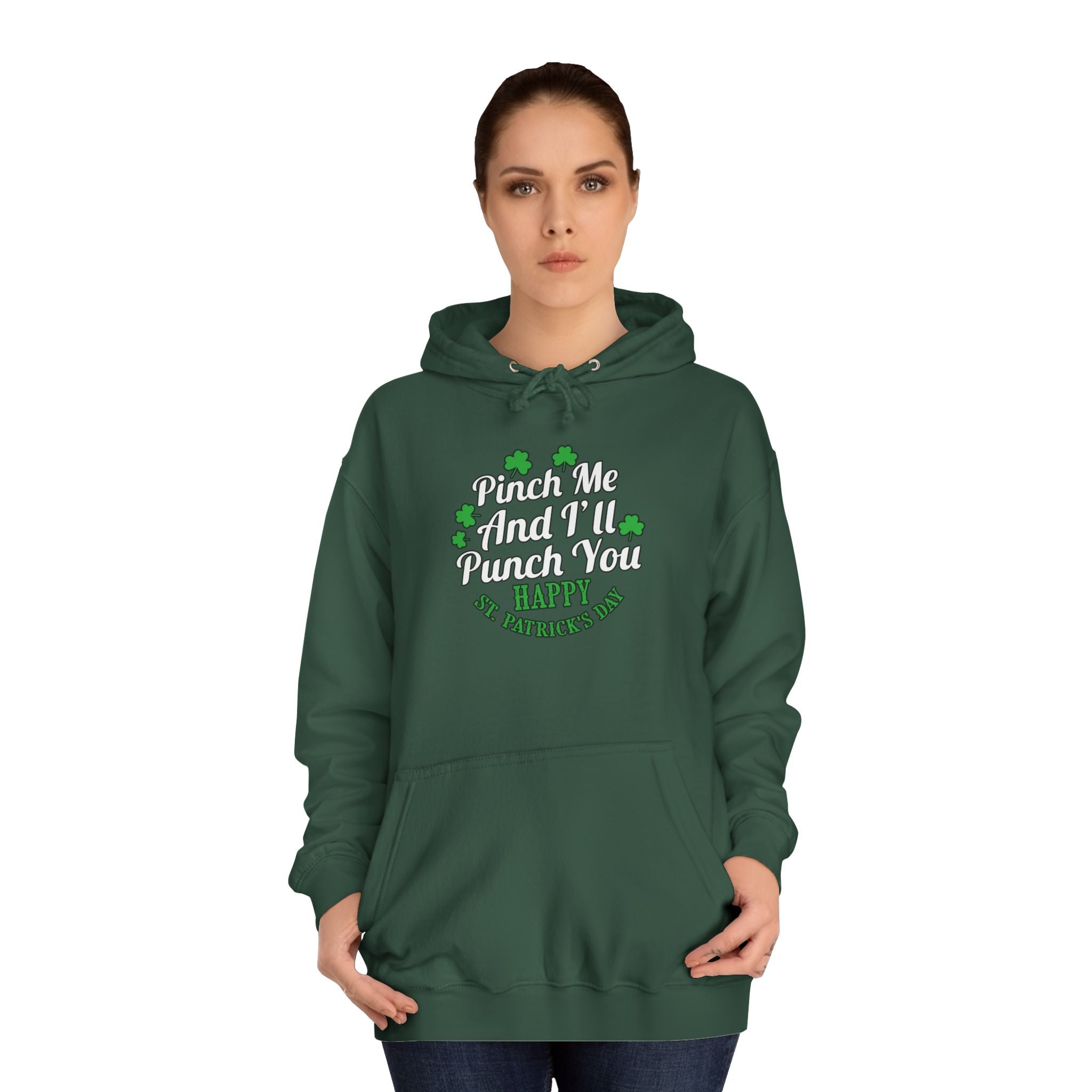 Funny St. Patrick's Day Unisex Hoodie, Perfect for Celebrations, Gift for Friends, Cozy Wear for Parties, Holiday Apparel, Green Humor