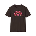 Love Rainbow Unisex T-Shirt, Cute LGBTQ Pride Shirt, Casual Tee, Gift for Friends, Colorful Heart Design