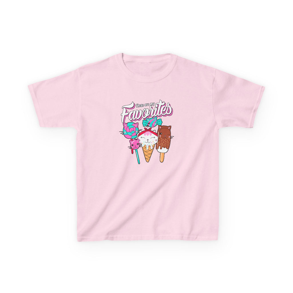 Ice Cream Favorites Kids Heavy Cotton Tee, Fun Summer T-Shirt, Cute Kids Apparel, Birthday Gift, Playdate Top