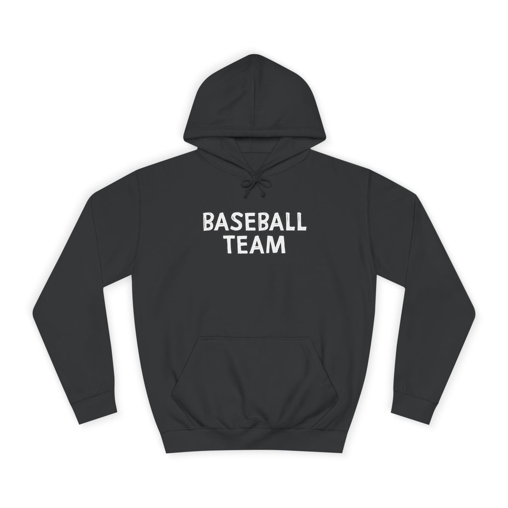 Baseball Team Unisex College Hoodie, Cozy Sportswear, College Apparel, Gift for Athletes, Team Spirit Wear, Everyday Comfort
