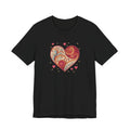 Heart Paisley T-Shirt — Boho Floral Love Tee for Valentine’s Day