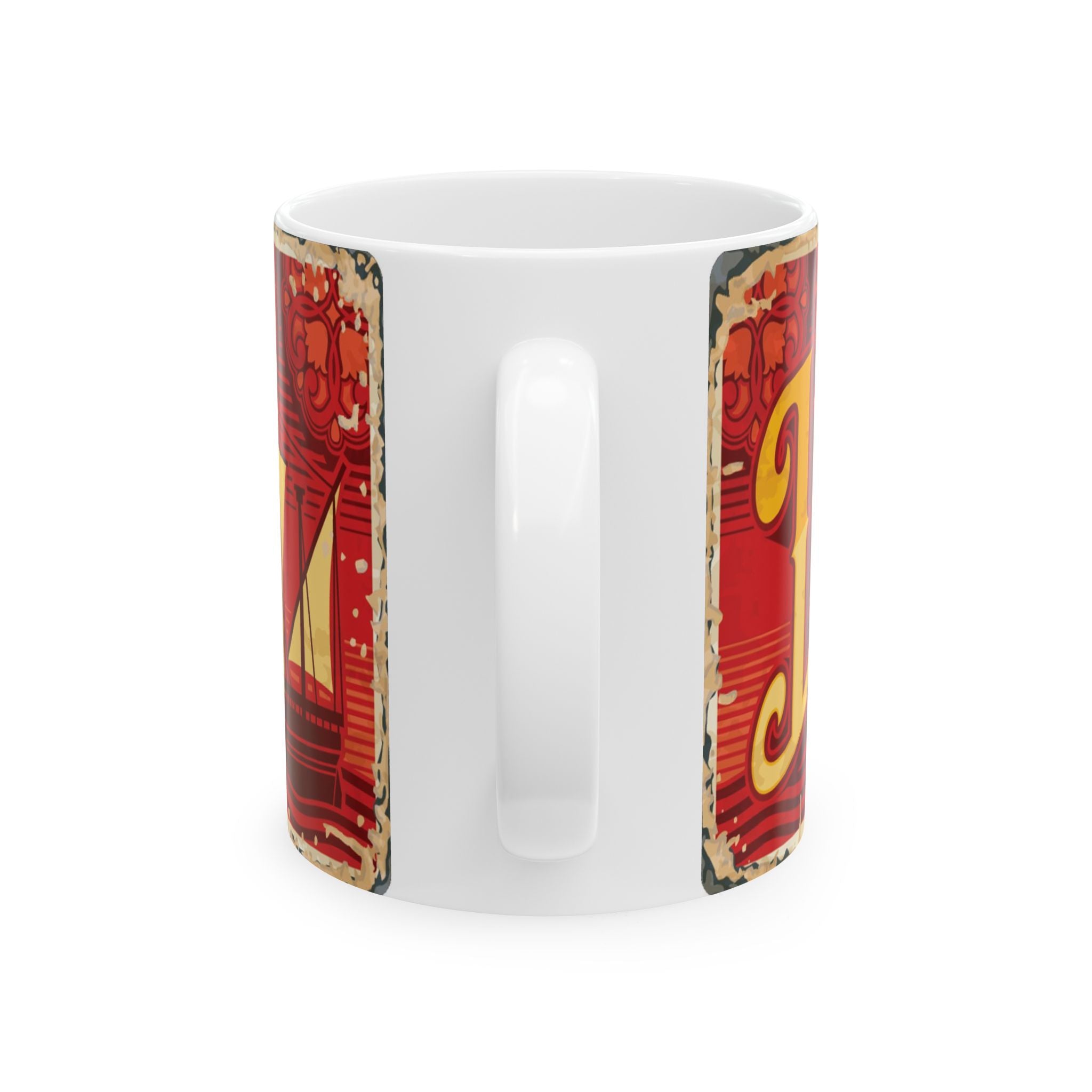 Vibrant Lisbon Ceramic Mug - 11oz