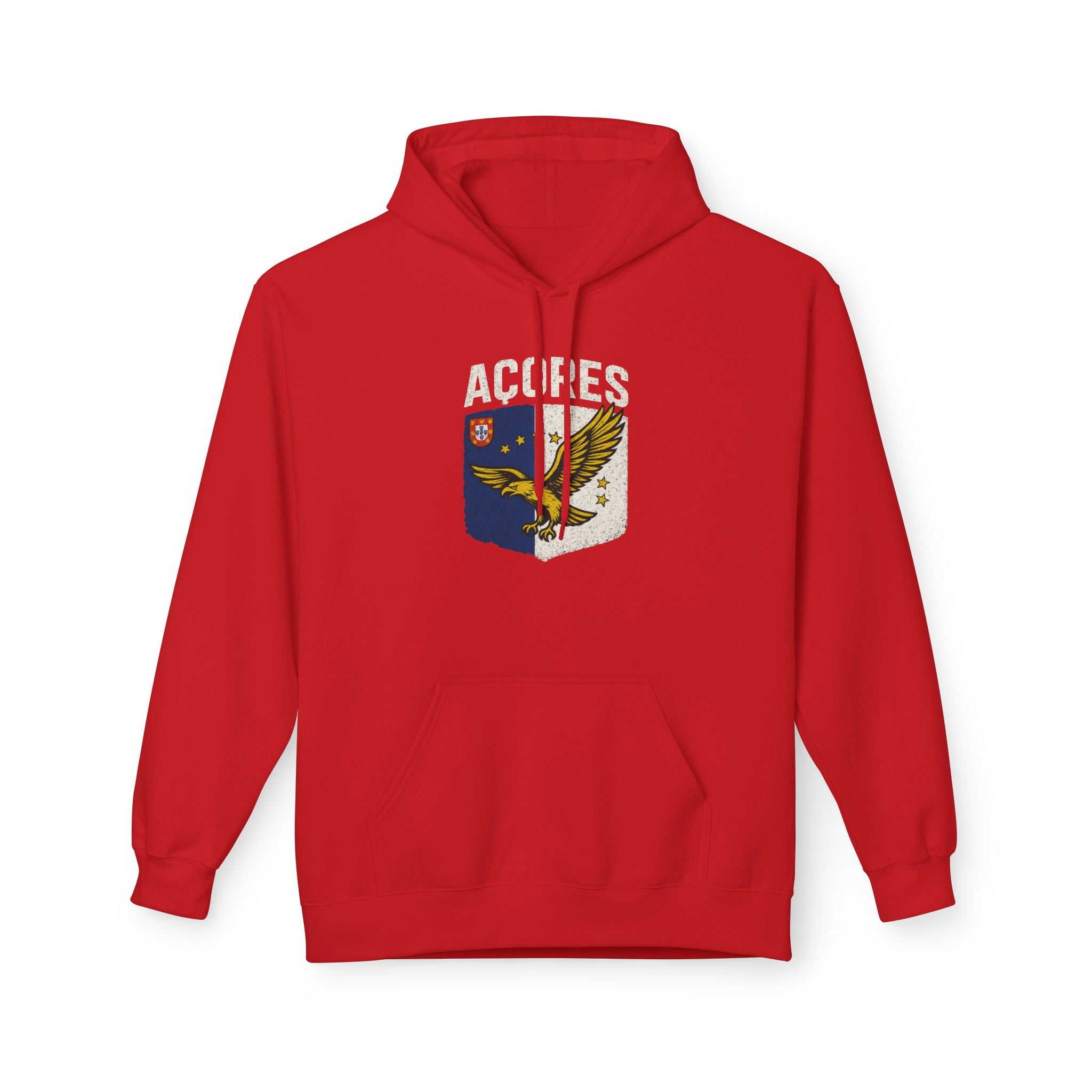 Acores Crest Hoodie — Vintage Shield & Eagle Graphic