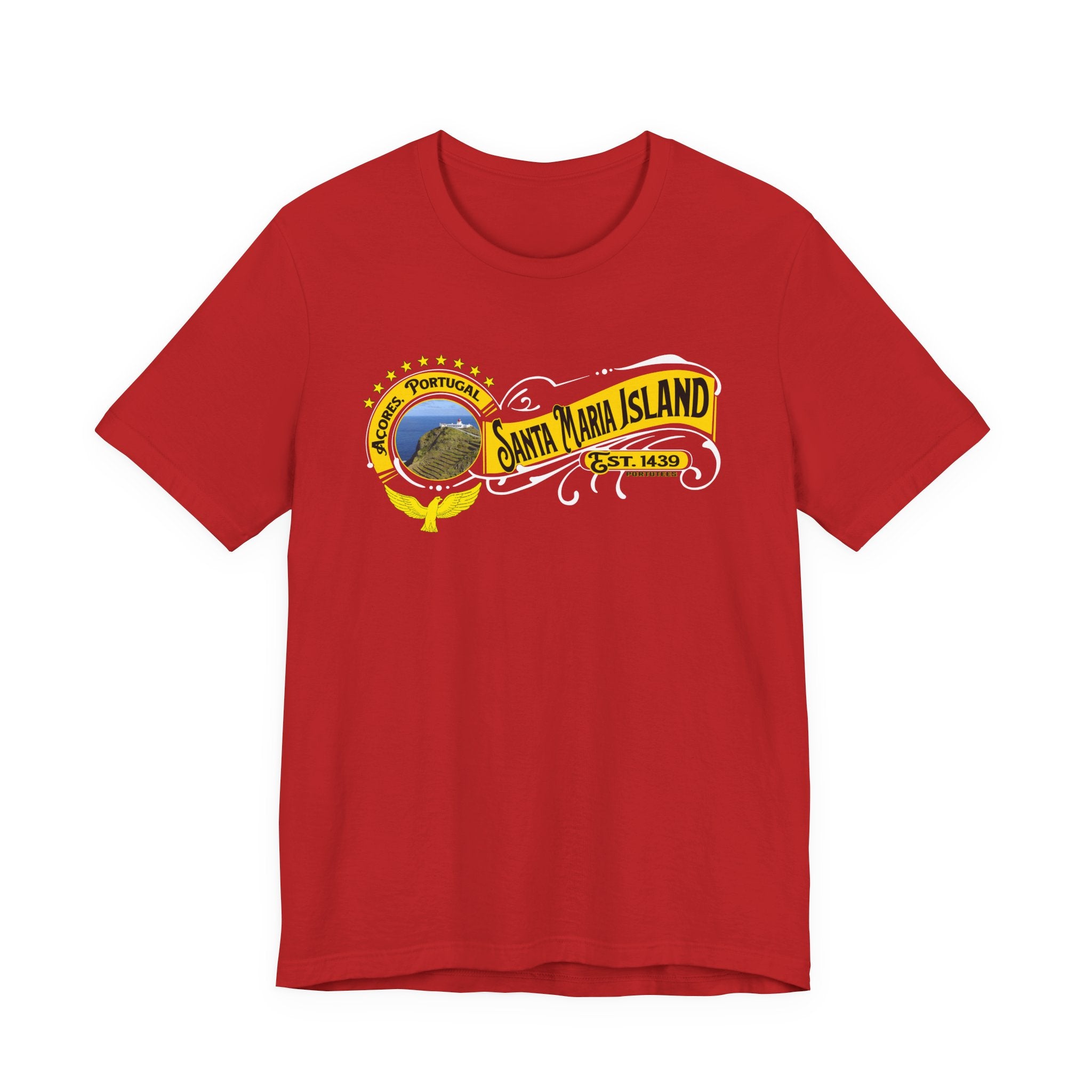Santa Maria Island Graphic Tee - Casual Unisex Short Sleeve Shirt