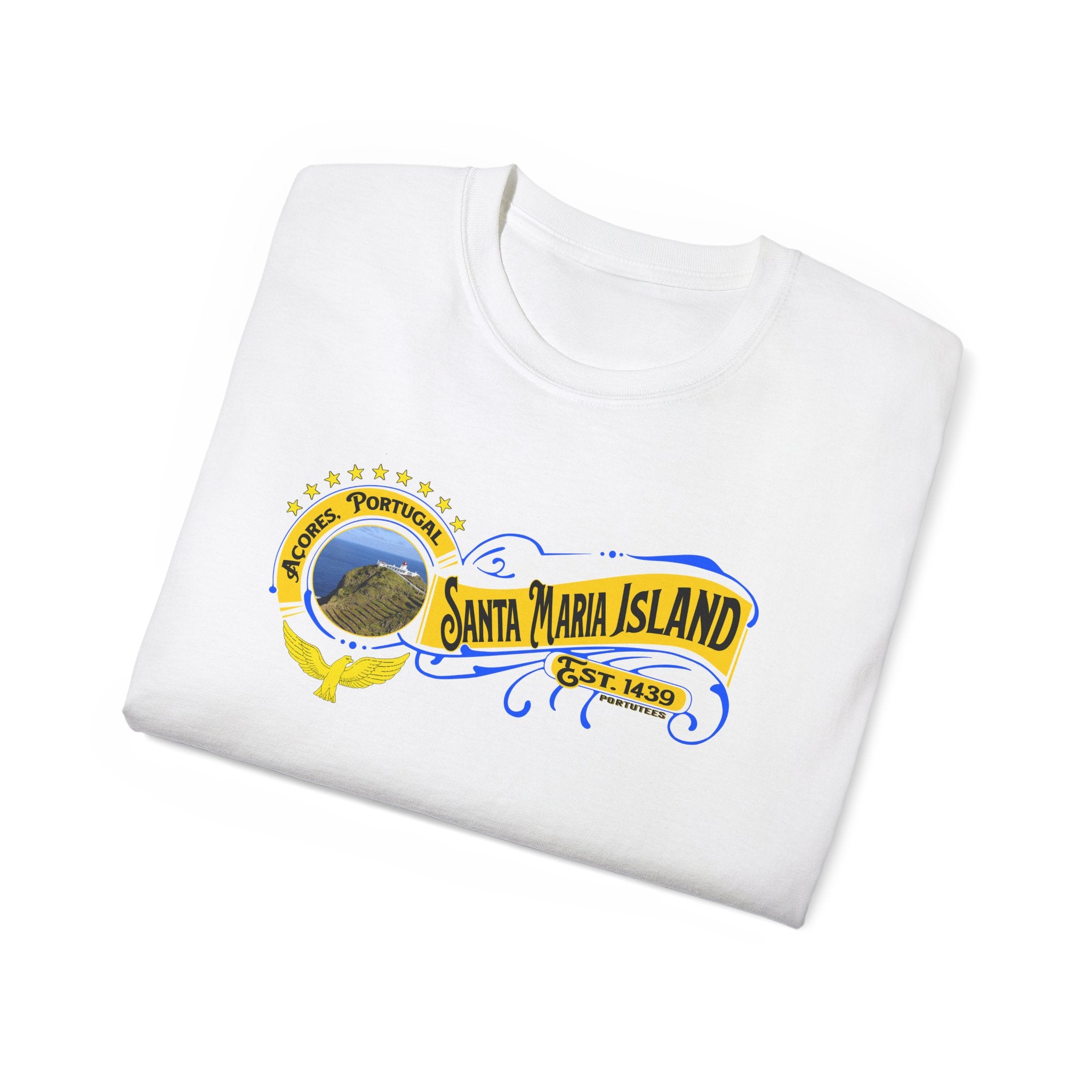 Santa Maria Azores Island T-Shirt, Portugal Tee, Azores Travel Shirt, Unisex Cotton Tee, Vacation Souvenir Gift