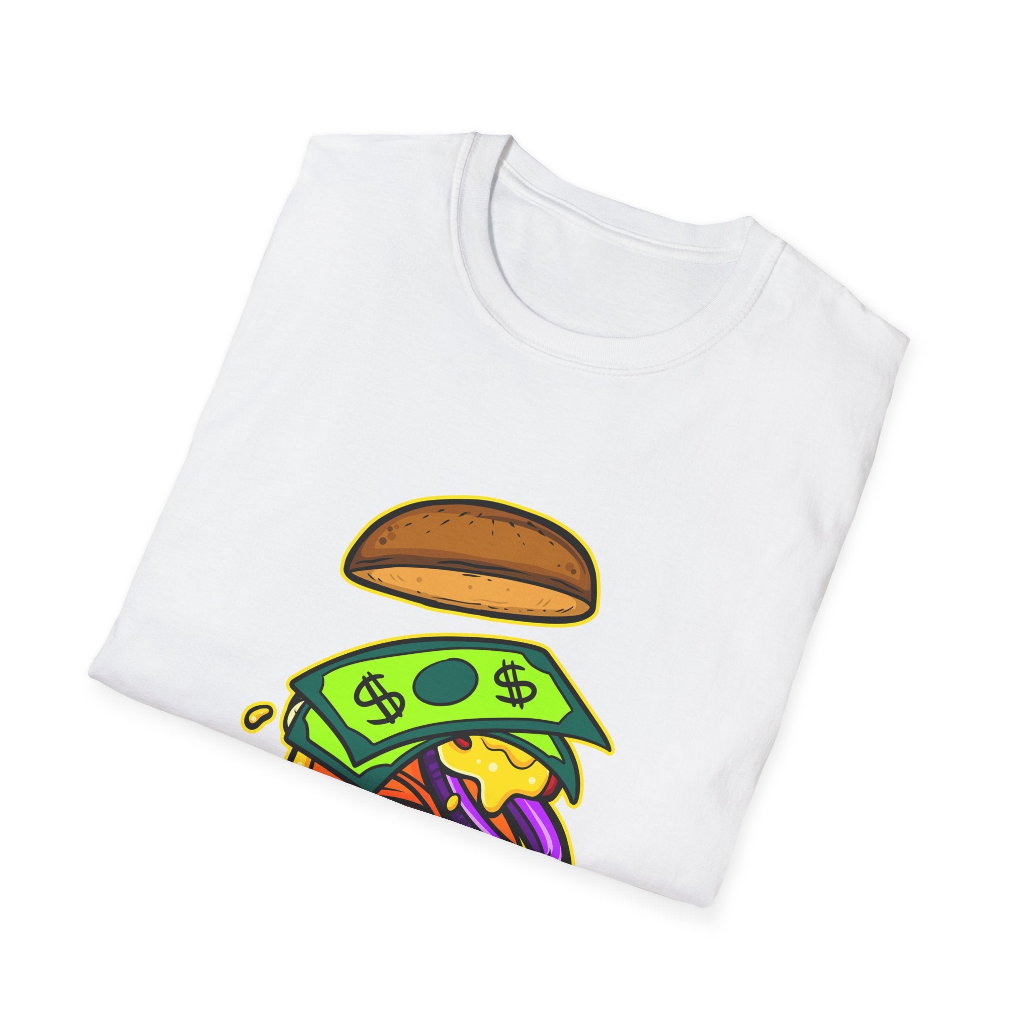 Money Burger Unisex T-Shirt, Funny Foodie Shirt, Perfect for Food Lovers, Gift for Burger Enthusiasts, Casual Weekend Tee, Streetwear