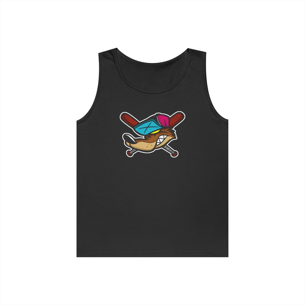 Playful Cartoon Graphic Tank Top, Fun Summer Apparel for Sport Lovers, Gift for Gamers, Casual Wear, Ideal for Birthdays, Beach Days