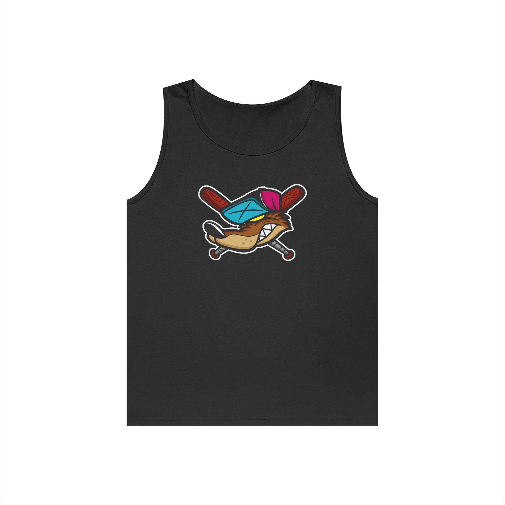 Playful Cartoon Graphic Tank Top, Fun Summer Apparel for Sport Lovers, Gift for Gamers, Casual Wear, Ideal for Birthdays, Beach Days