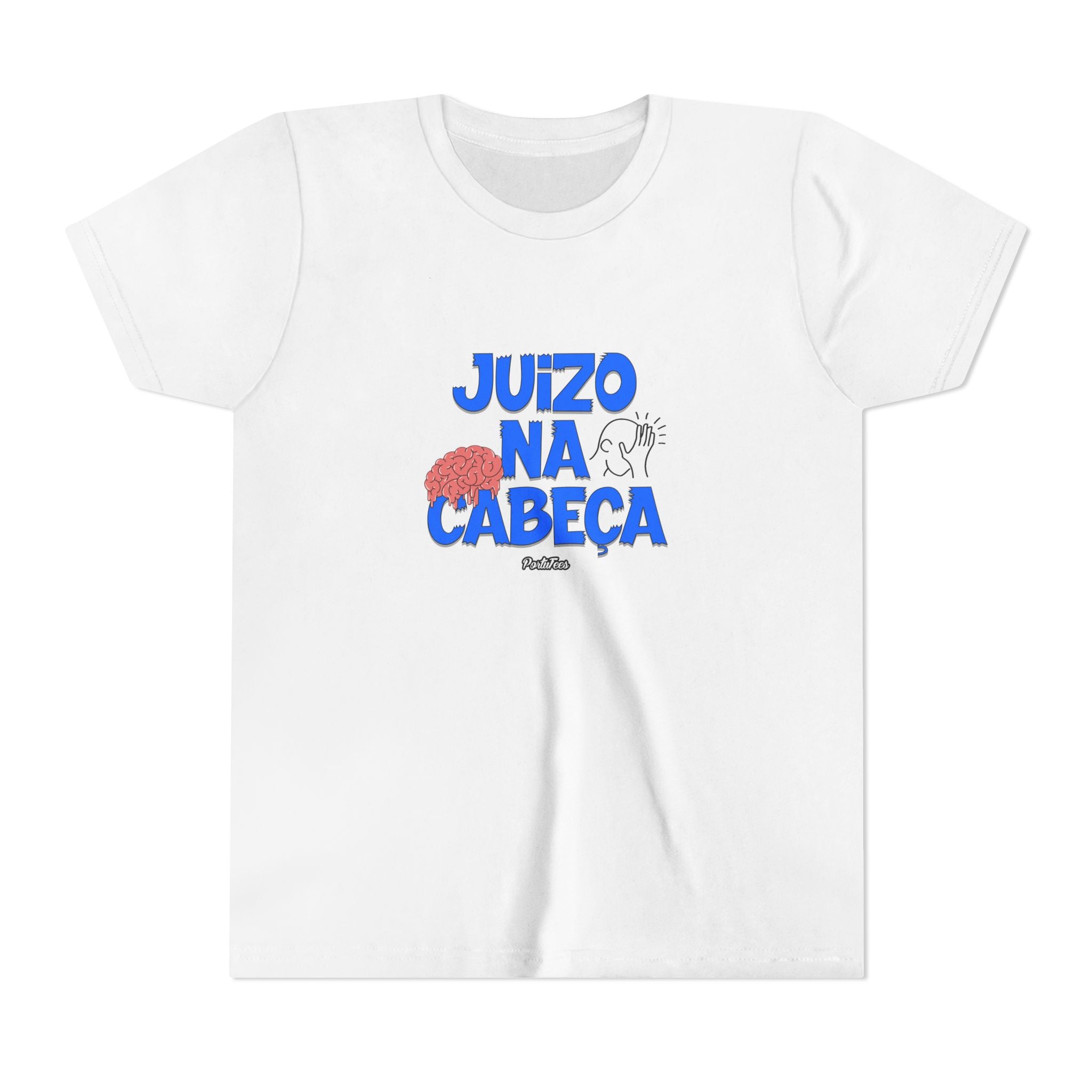 Juízo na Cabeça Youth Short Sleeve Tee - Fun Graphic T-Shirt for Kids