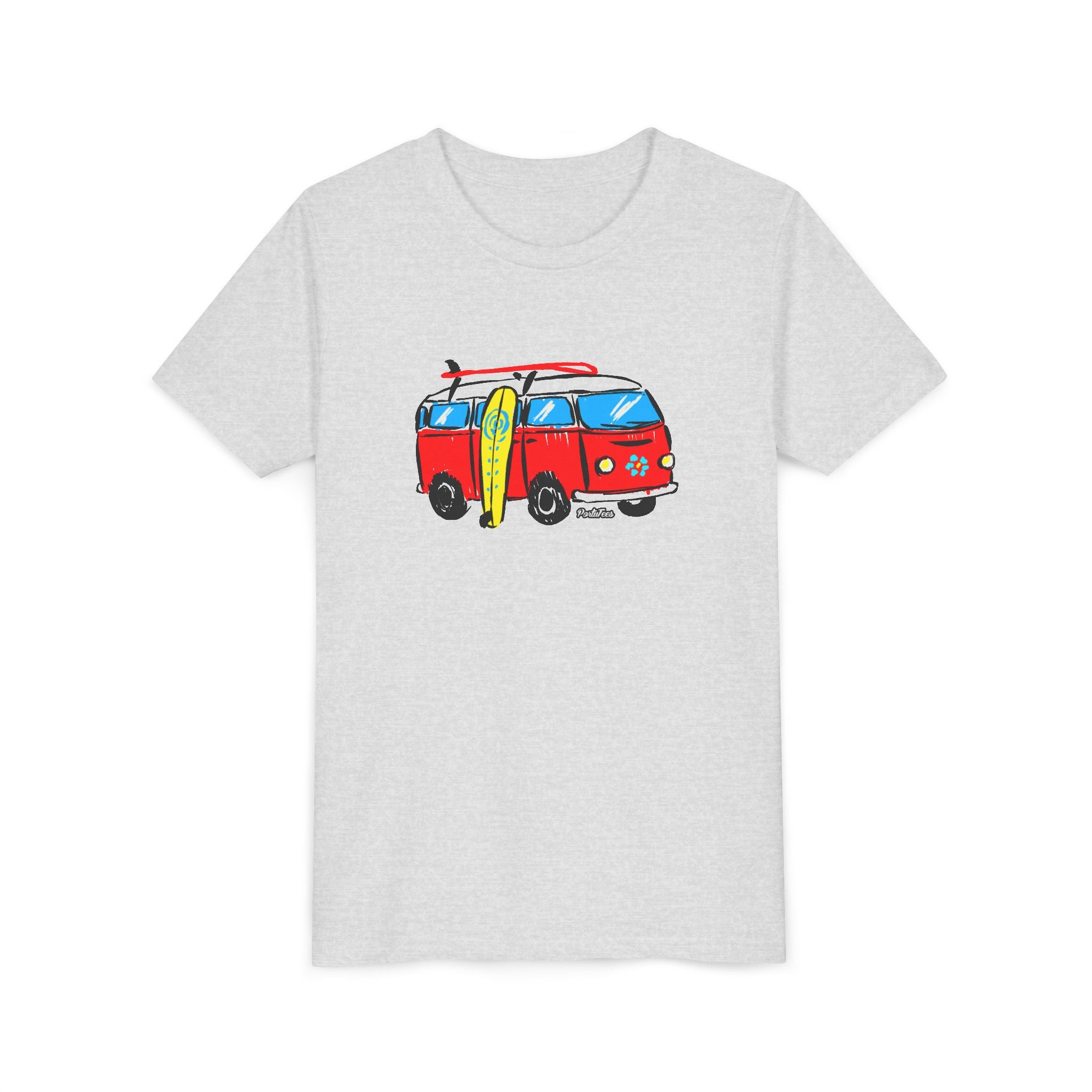 Retro Surf Van Youth Tee - Fun Summer Vibe for Kids