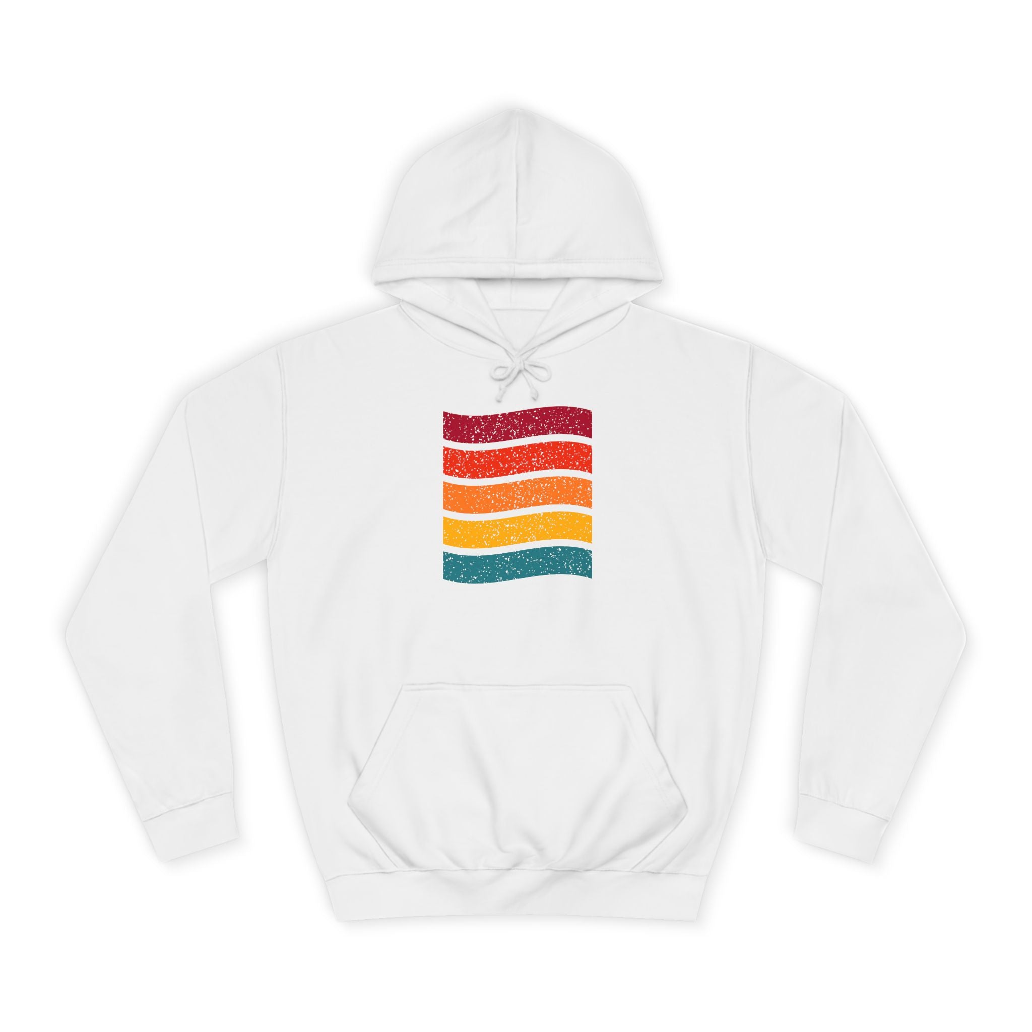 Colorful Stripe Unisex College Hoodie | Cozy Casualwear, Gifts for Students, Fall Fashion, College Events, Lounge Wear