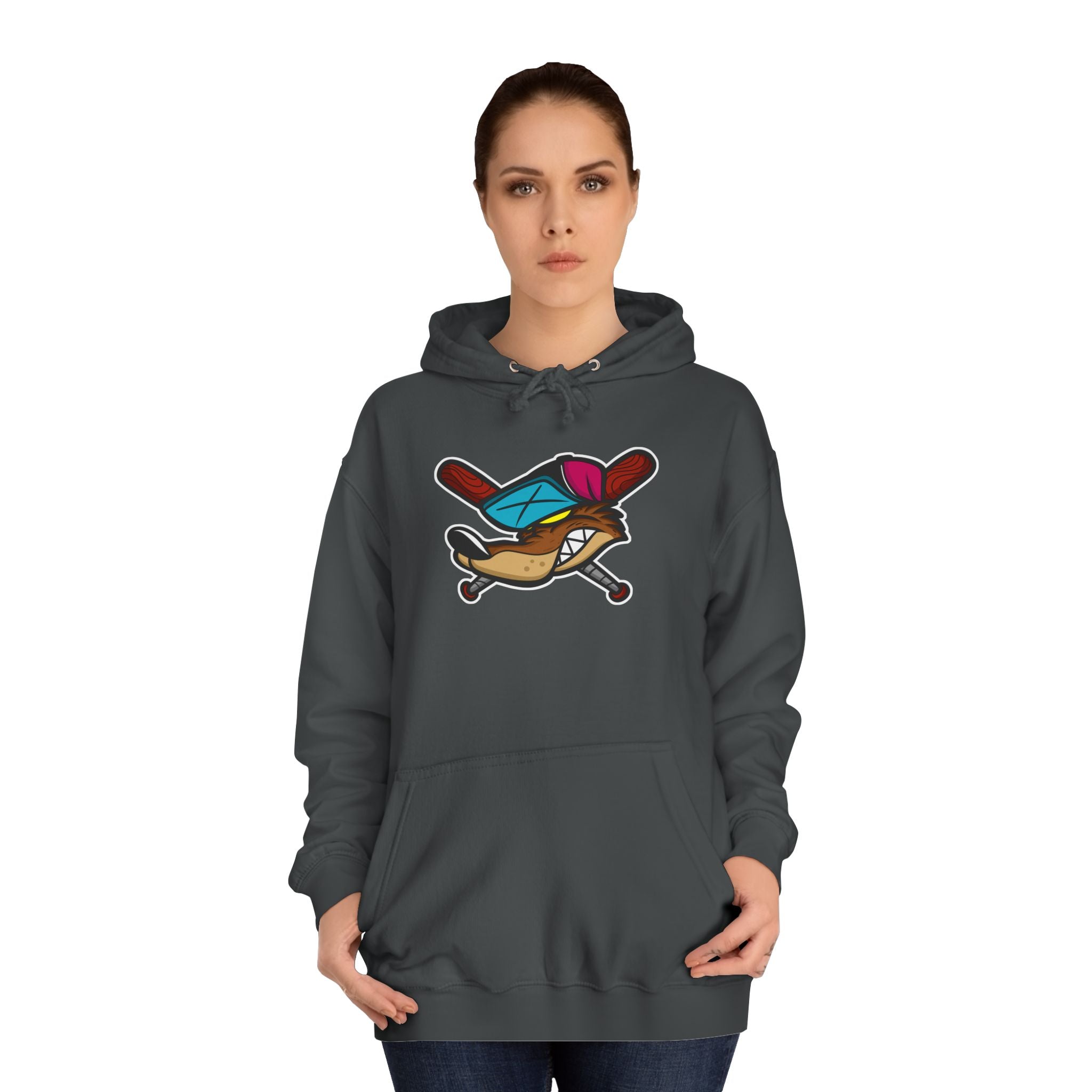 Vintage Cartoon Hoodie, Unisex College Hoodie, Casual Wear, Gift for Students, Cozy Sweatshirt, College Life Apparel