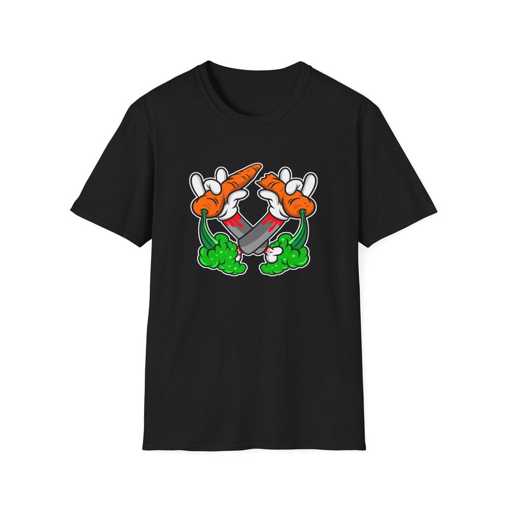 Vintage Cartoon Vegetable T-Shirt - Fun Apparel for Foodies, Gift for Chefs, Unisex Casual Style, Garden Lover Shirt, Eco-Friendly Fashion