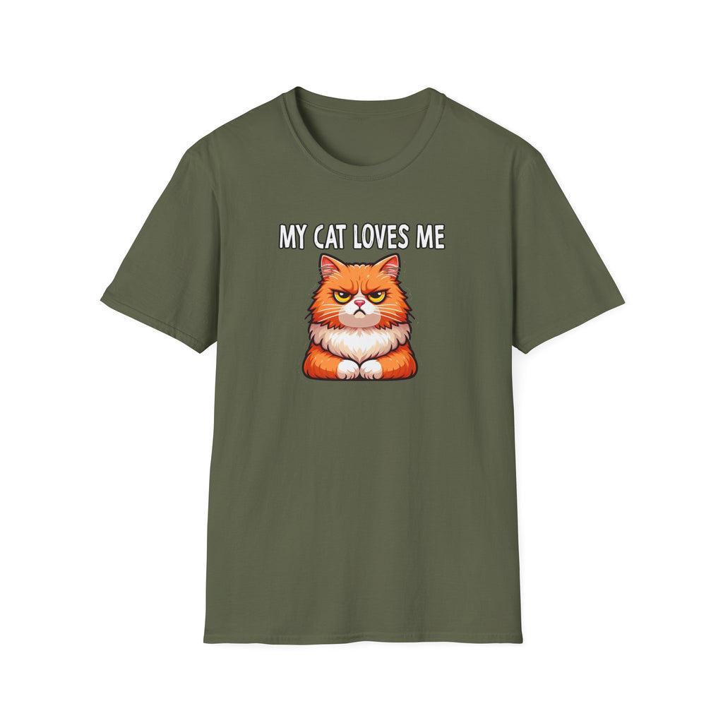 My Cat Loves Me T-Shirt, Cute Cat Lover Gift, Pet Owner Tee, Funny Animal Shirt, Comfortable Unisex Casual Wear