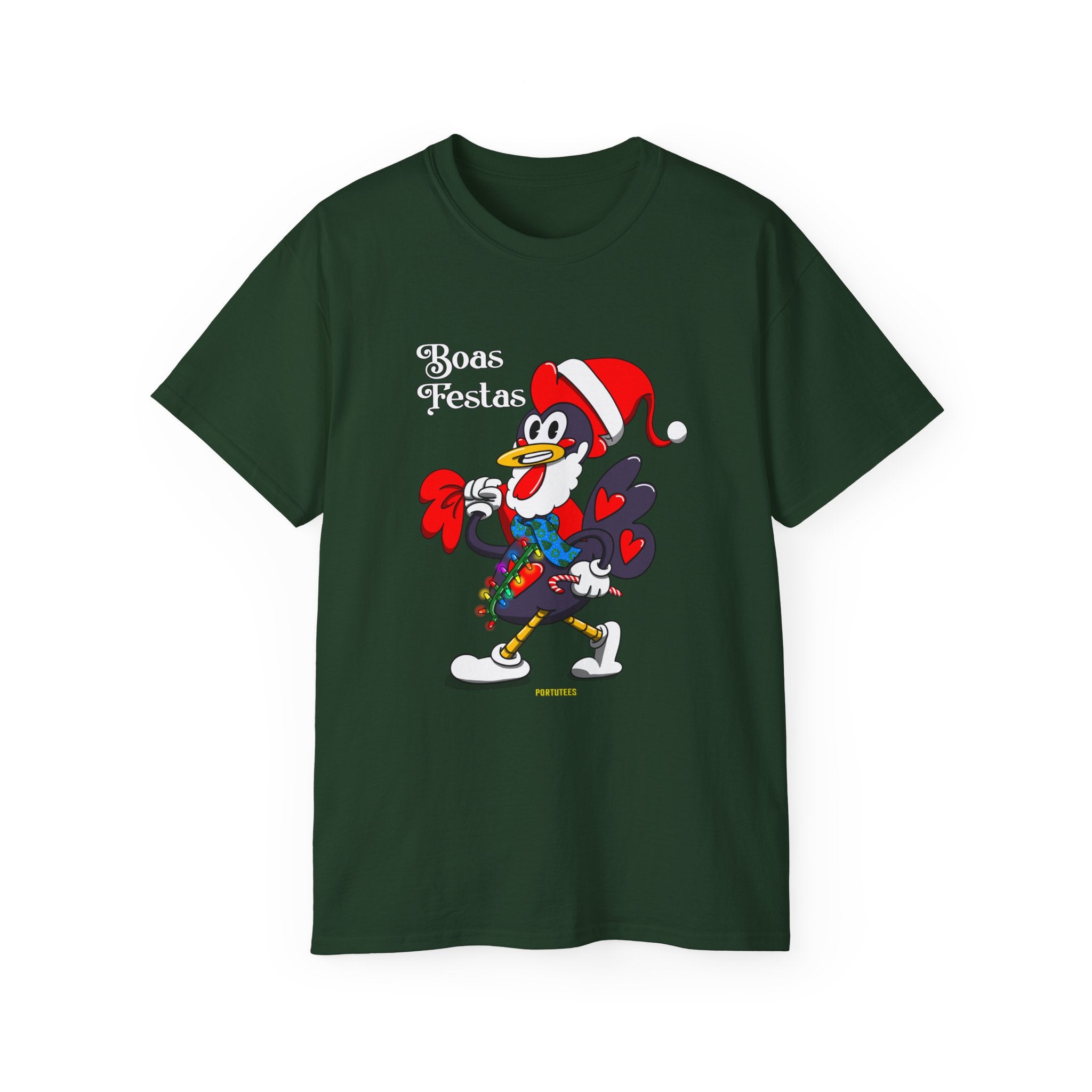 Barcelos Rooster Santa Suit Baos Festa T-Shirt
