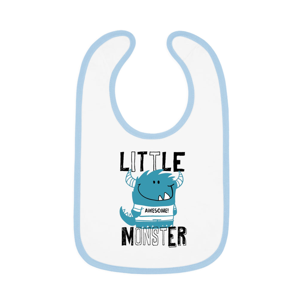 Cute "Little Monster" Baby Bib | Funny Baby Gift, Mealtime Must-Have, New Parent Essential, Baby Shower Present, Fun Kids Apparel