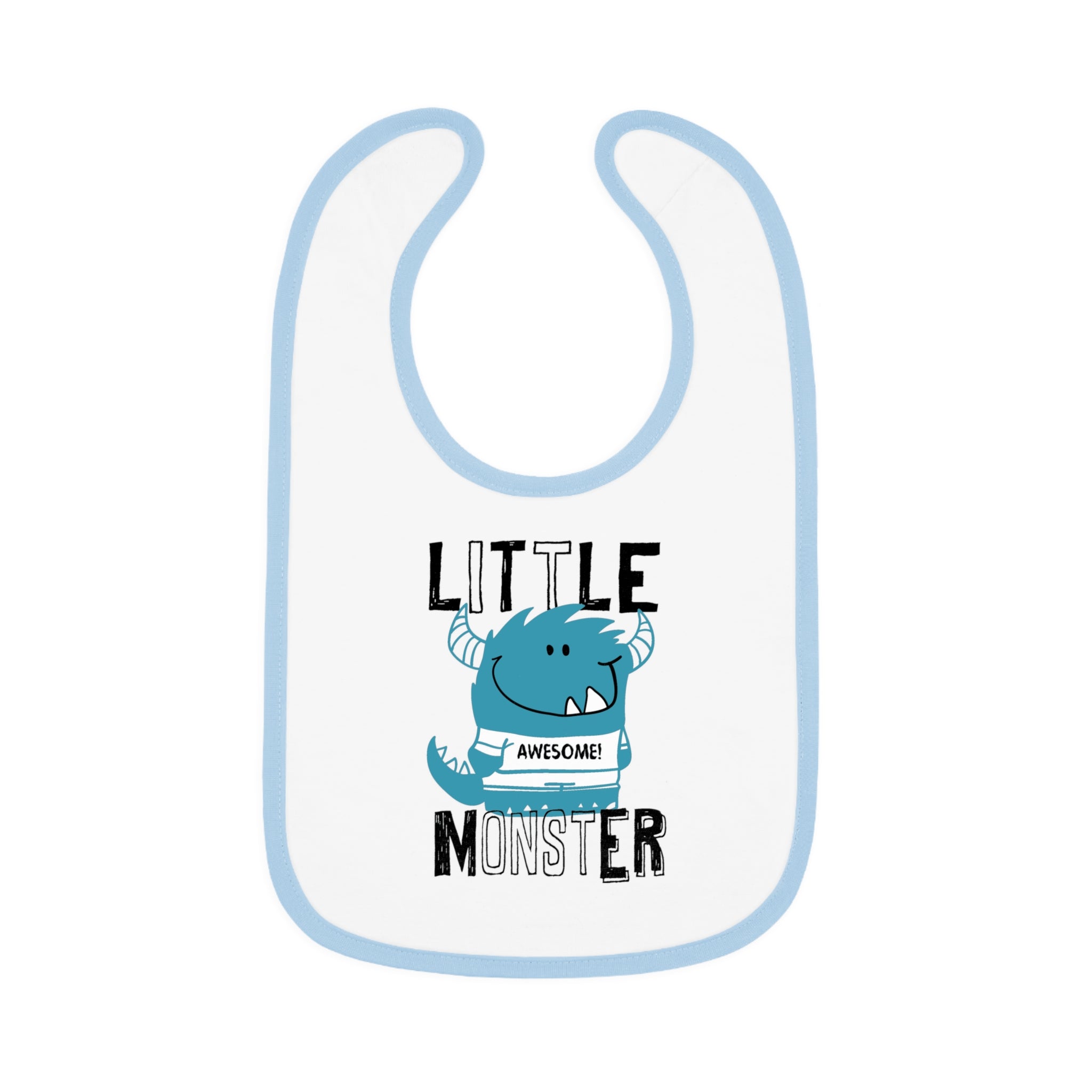Cute "Little Monster" Baby Bib | Funny Baby Gift, Mealtime Must-Have, New Parent Essential, Baby Shower Present, Fun Kids Apparel