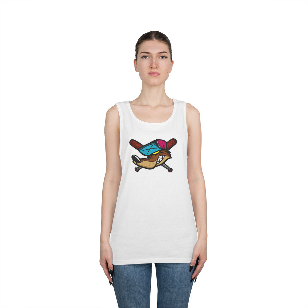 Playful Cartoon Graphic Tank Top, Fun Summer Apparel for Sport Lovers, Gift for Gamers, Casual Wear, Ideal for Birthdays, Beach Days