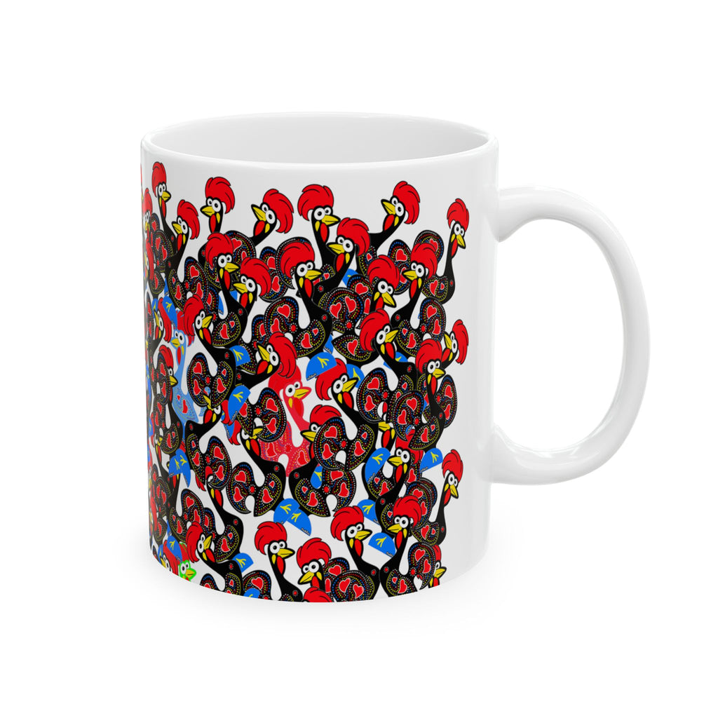 Colorful Barcelos Rooster Ceramic Mug - Fun 11oz