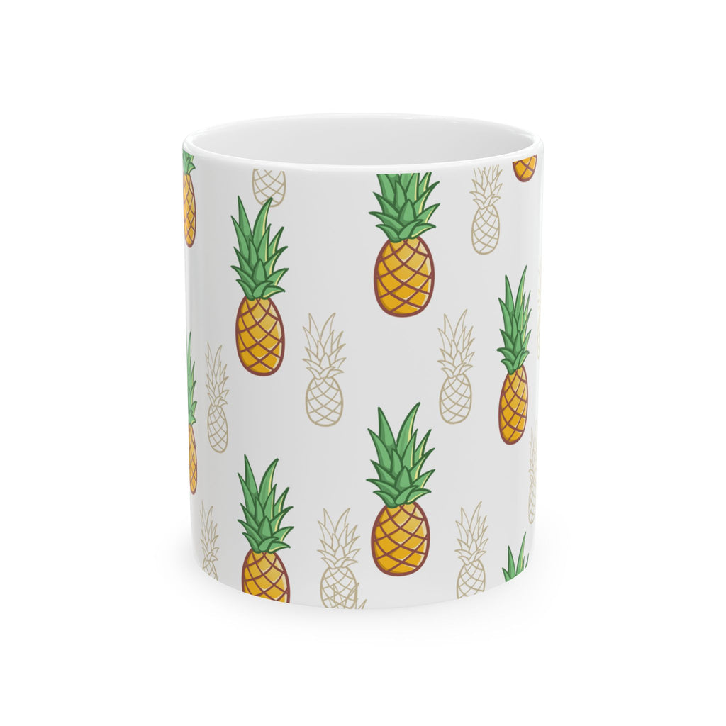 Pineapple Paradise Ceramic Mug - Fun Tropical Design for Coffee Lovers