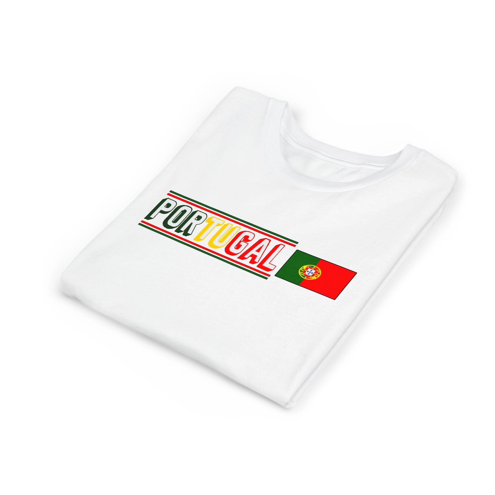 Portugal Youth Tee — Colorful Portugal Flag Kids T‑Shirt
