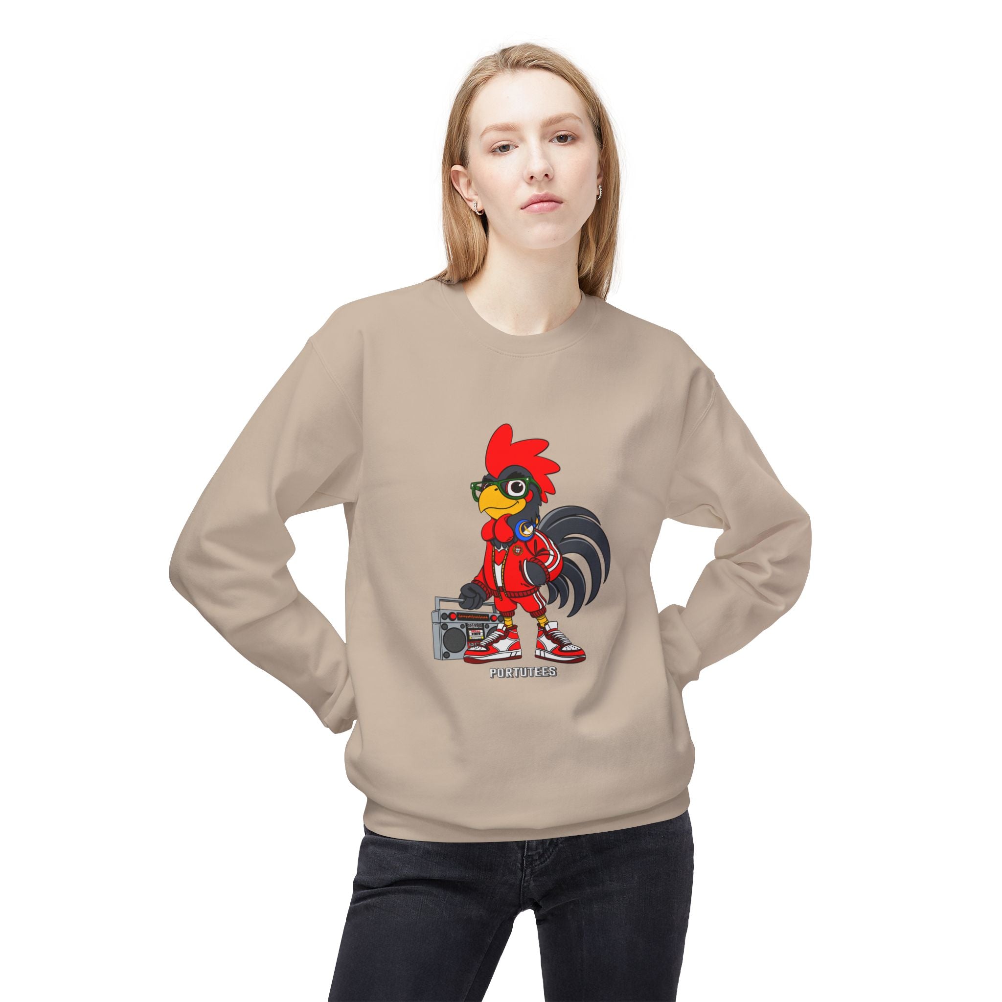 HipHop Barcelos Rooster Sweatshirt - Fun & Cozy Gift for Music Lovers