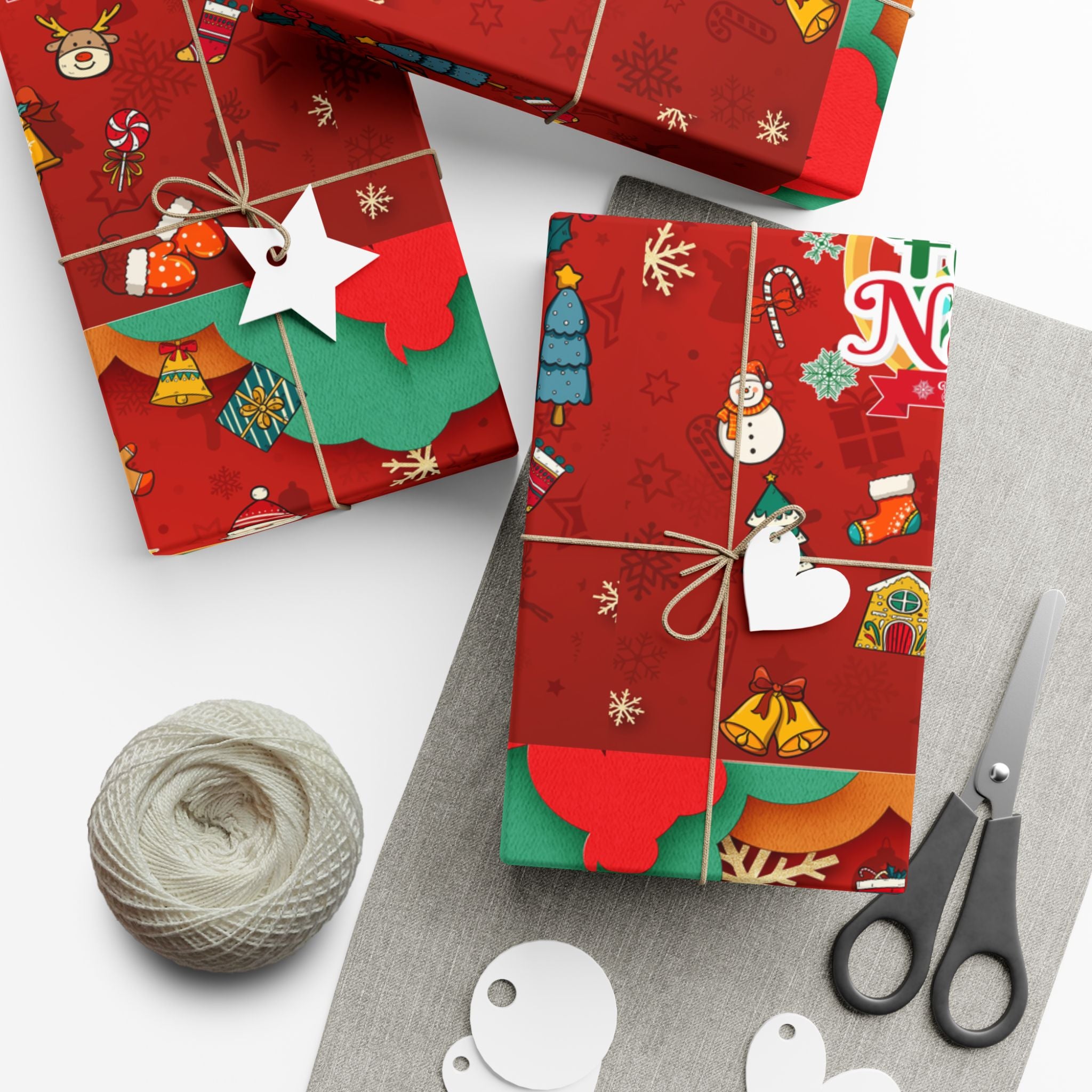 Feliz Natal Festive Gift Wrap Paper for Holidays
