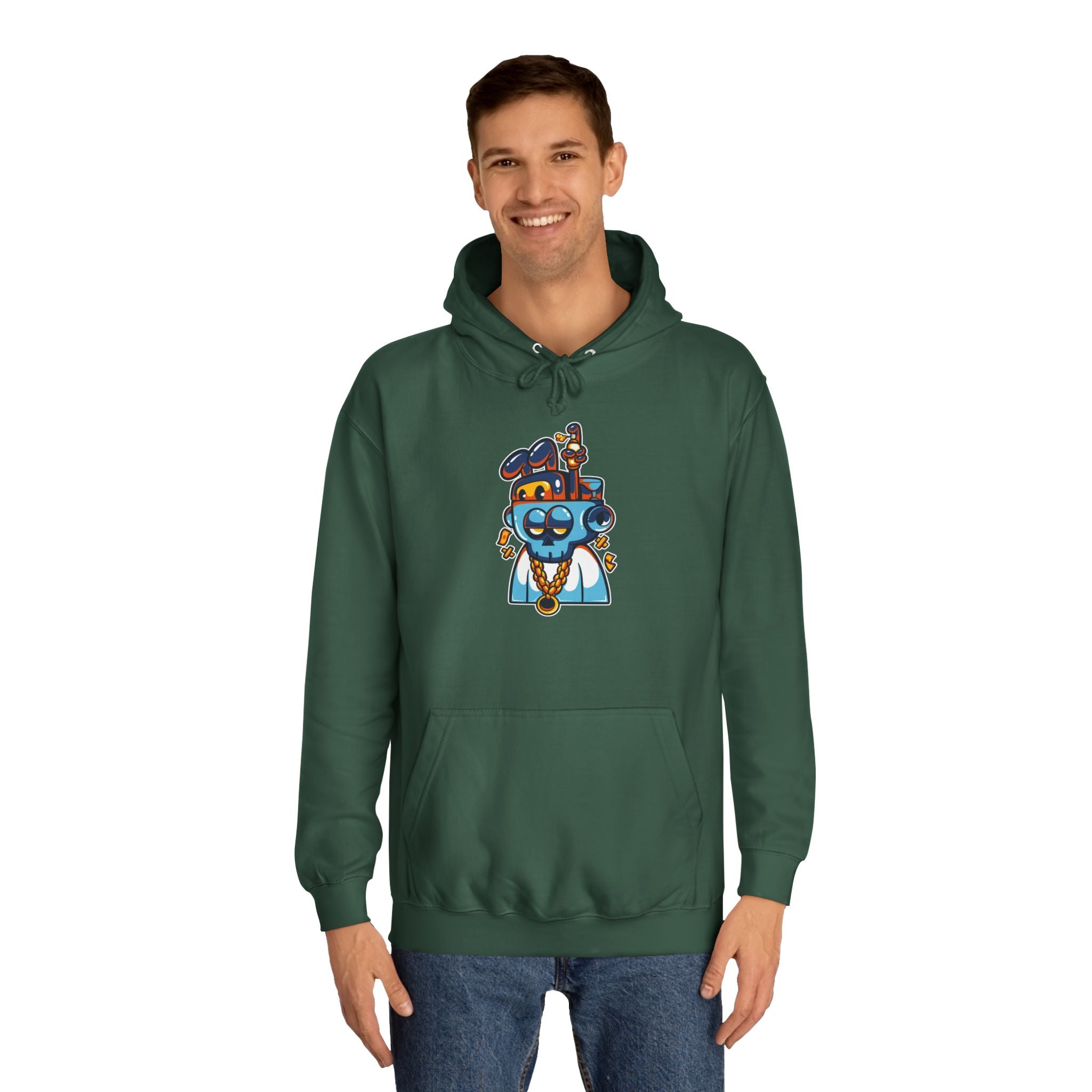 Playful Unisex College Hoodie, Fun Animal Design, Perfect for Students, Gift for New Grads, Cozy Casual Wear, College Spirit