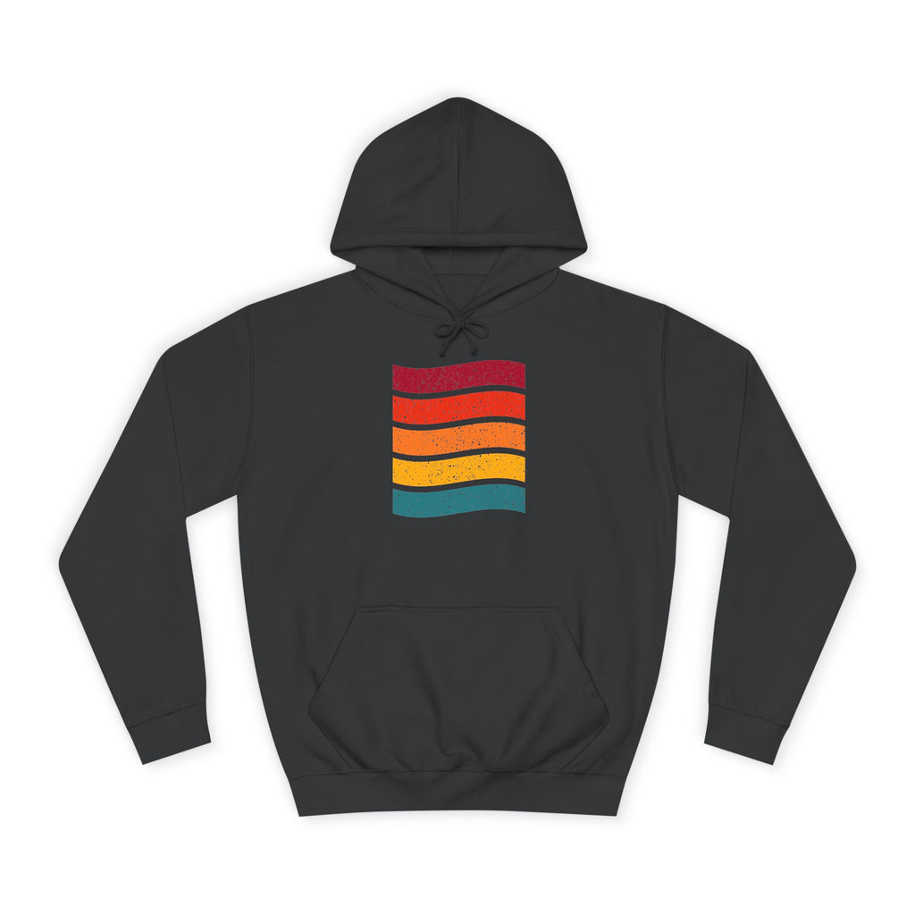 Colorful Stripe Unisex College Hoodie | Cozy Casualwear, Gifts for Students, Fall Fashion, College Events, Lounge Wear