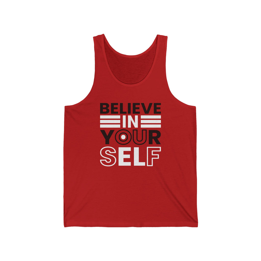 Inspirational Unisex Jersey Tank Top - Motivational Apparel, Workout Shirt, Gym Tank, Self-Love Gift, Fitness Clothing