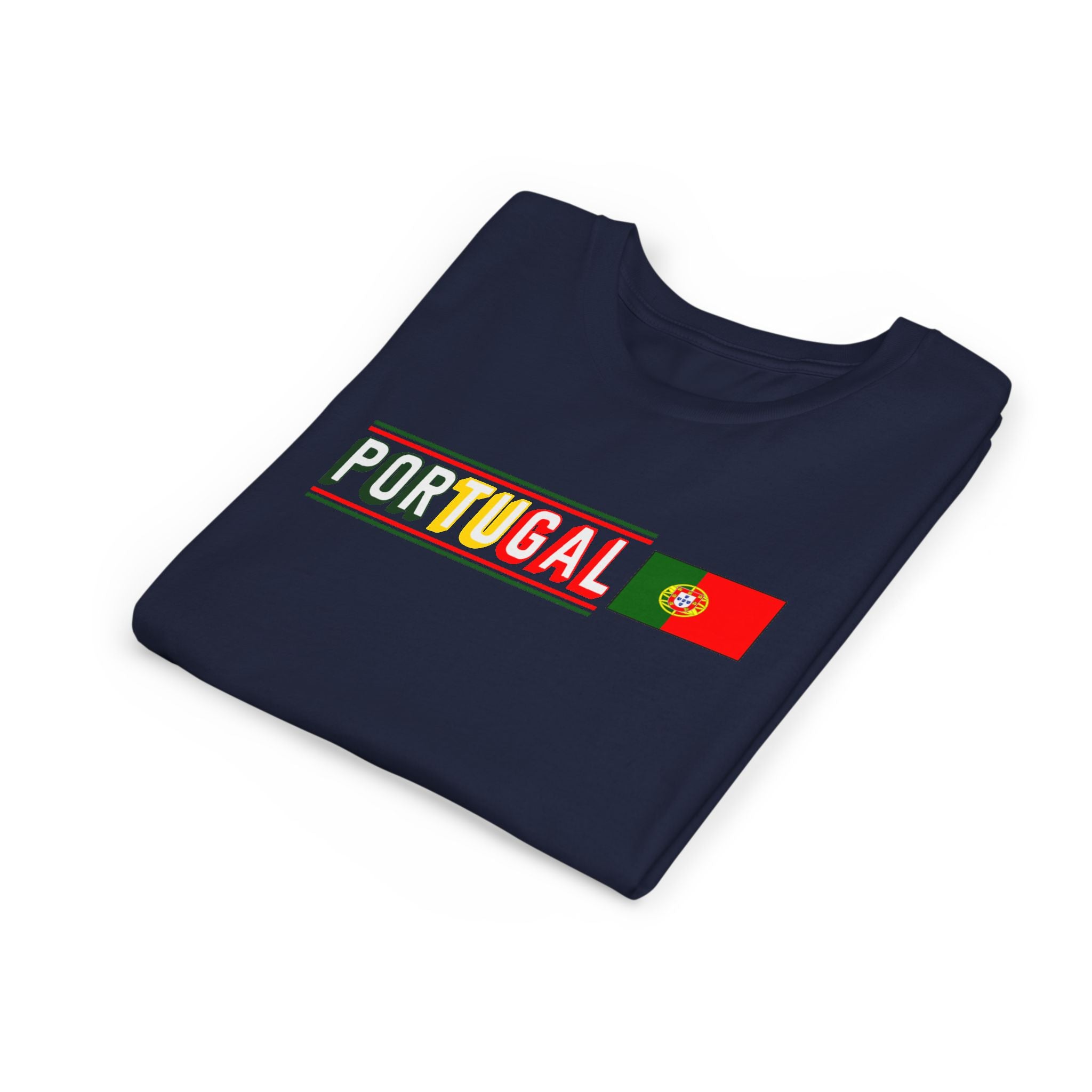 Portugal Youth Tee — Colorful Portugal Flag Kids T‑Shirt