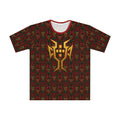 Portugal Gold Sigil All-Over Print Tee — Dark Tribal Pattern Men’s T-Shirt
