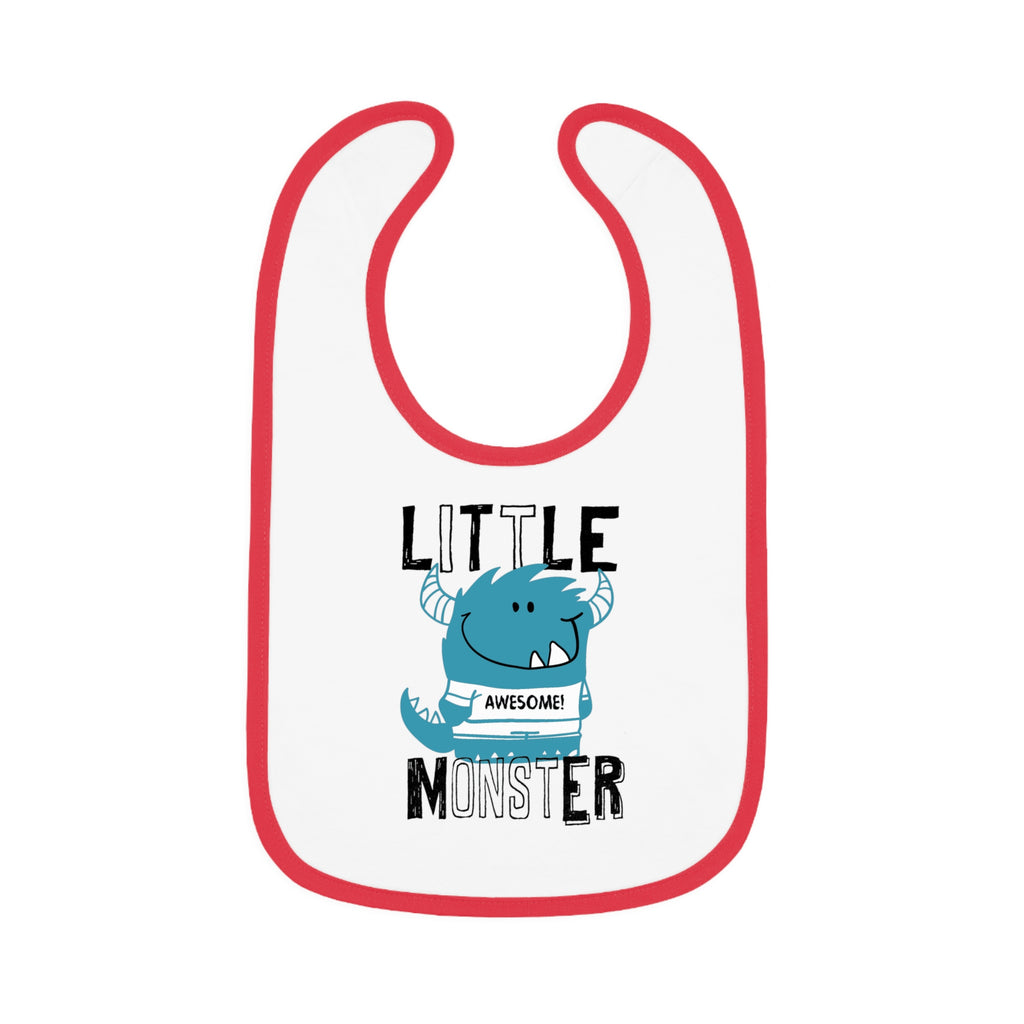 Cute "Little Monster" Baby Bib | Funny Baby Gift, Mealtime Must-Have, New Parent Essential, Baby Shower Present, Fun Kids Apparel