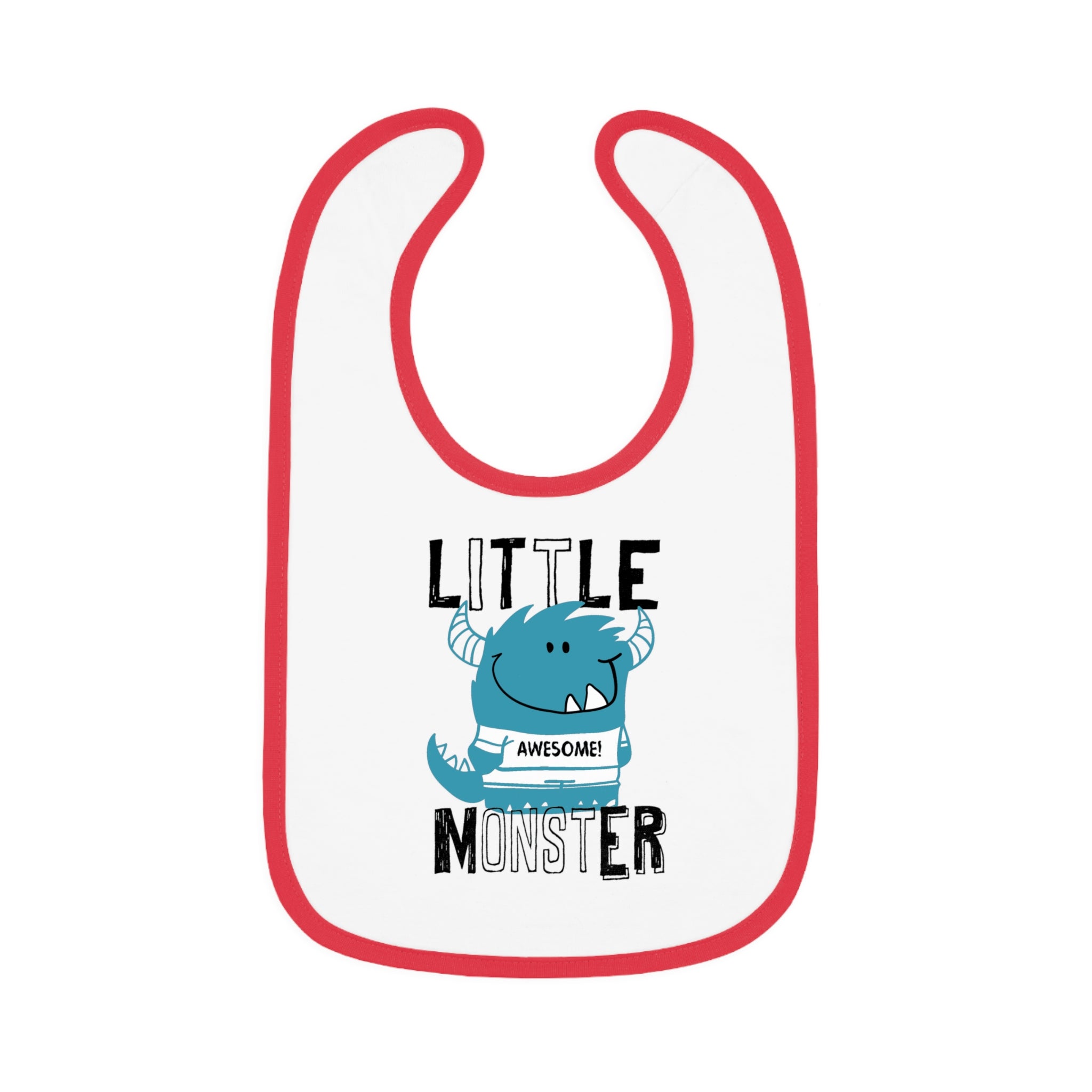 Cute "Little Monster" Baby Bib | Funny Baby Gift, Mealtime Must-Have, New Parent Essential, Baby Shower Present, Fun Kids Apparel