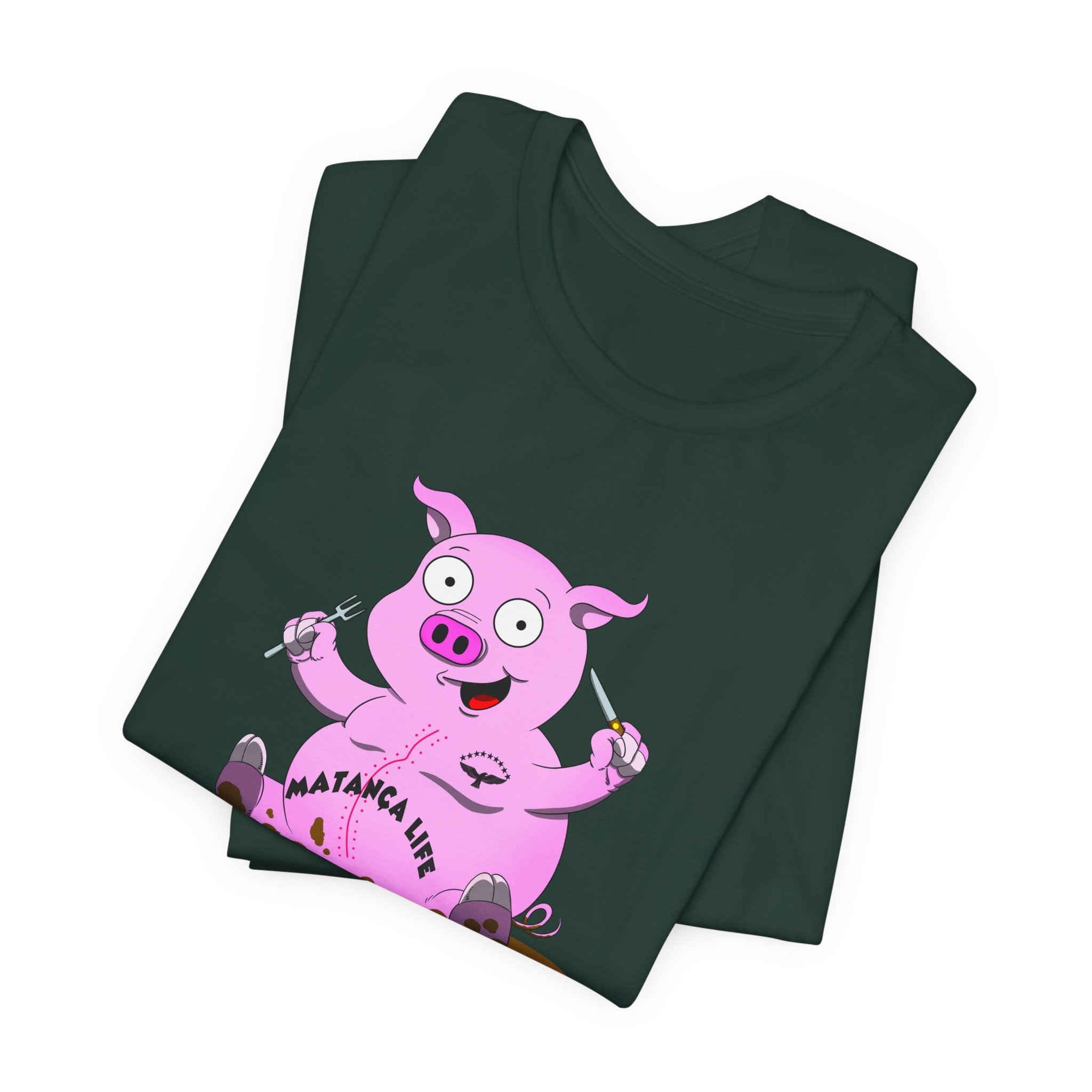 Matazana Life Cute Cartoon Pig T-Shirt
