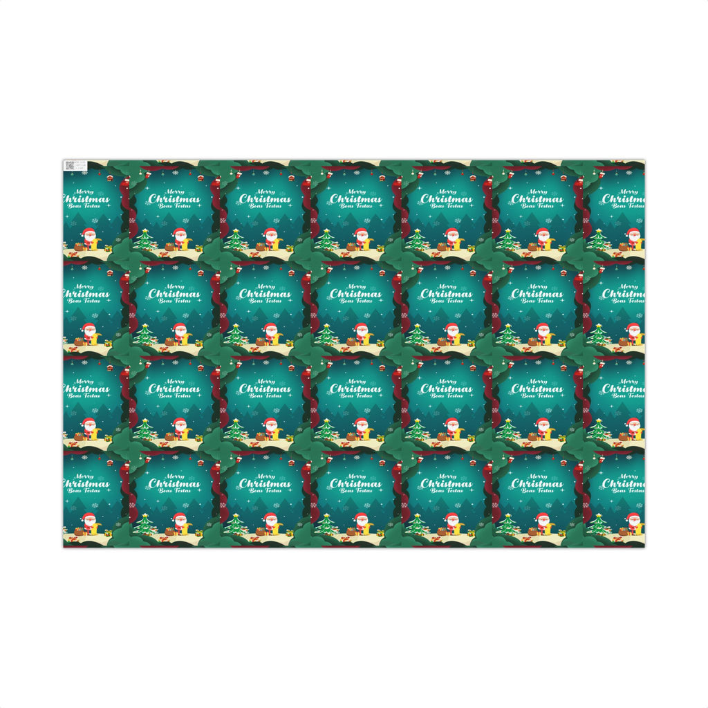Boas Festas Merry Christmas Gift Wrap Papers, Holiday Wrapping Paper, Eco-Friendly Packaging, Merry Christmas Decor, Gift Presentation