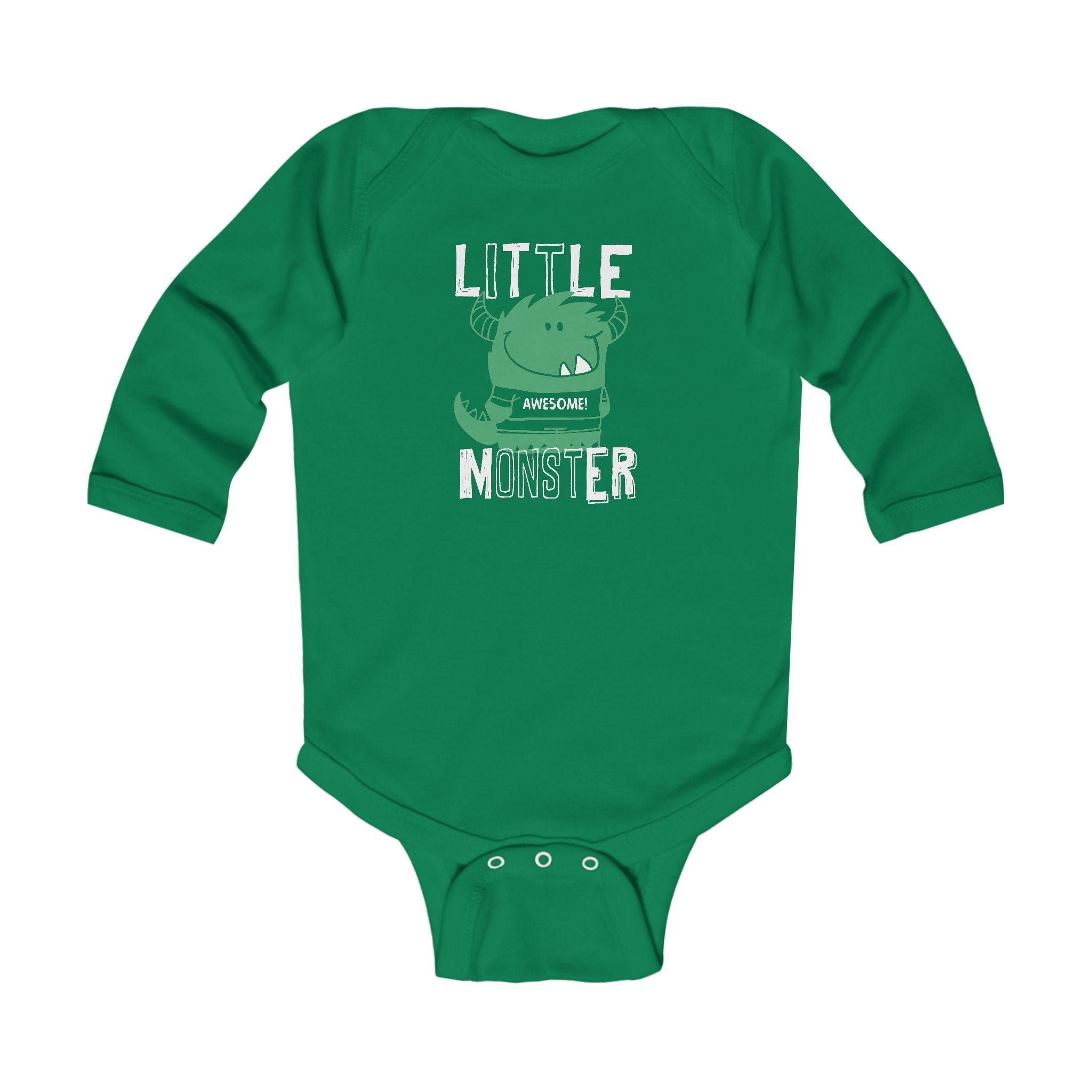 Cute Infant Long Sleeve Bodysuit - Little Monster, Baby Shower Gift, Newborn Outfit, Halloween Costume, Toddler Apparel