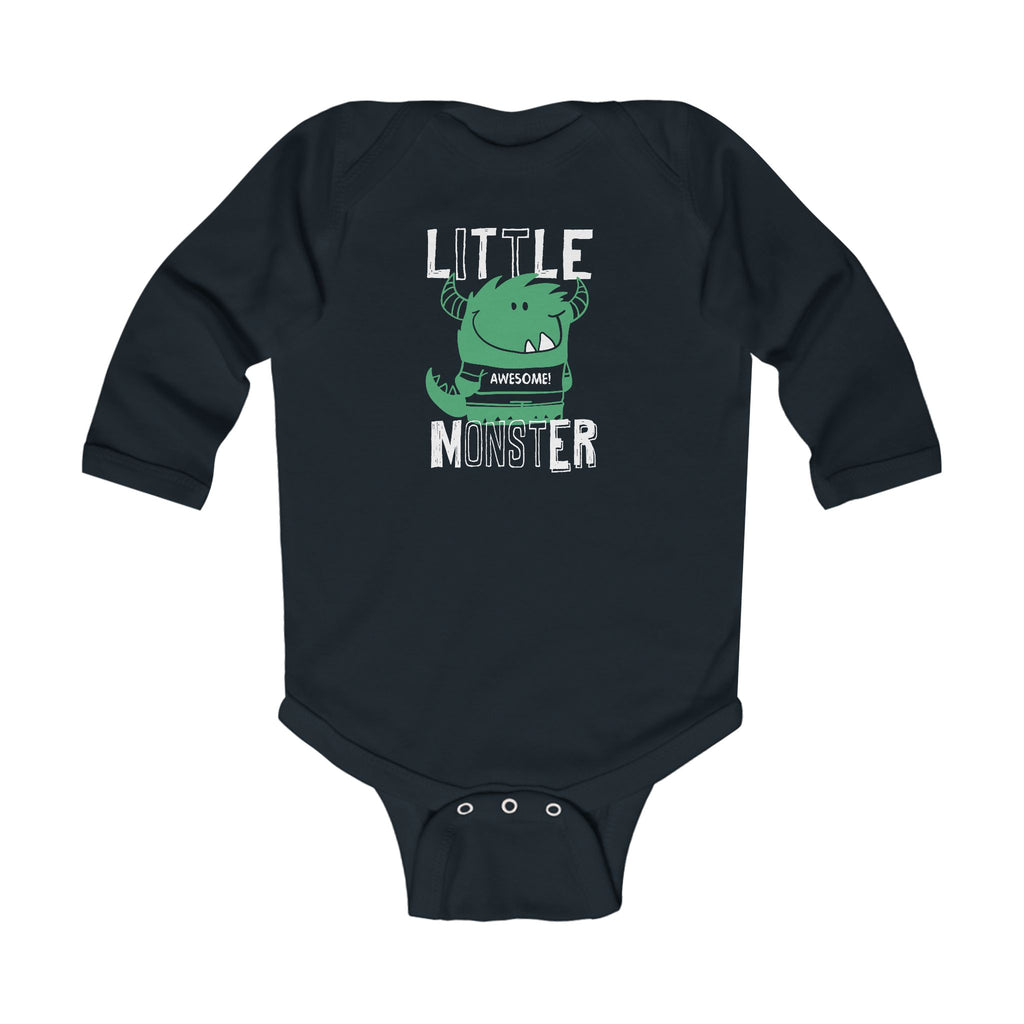 Cute Infant Long Sleeve Bodysuit - Little Monster, Baby Shower Gift, Newborn Outfit, Halloween Costume, Toddler Apparel