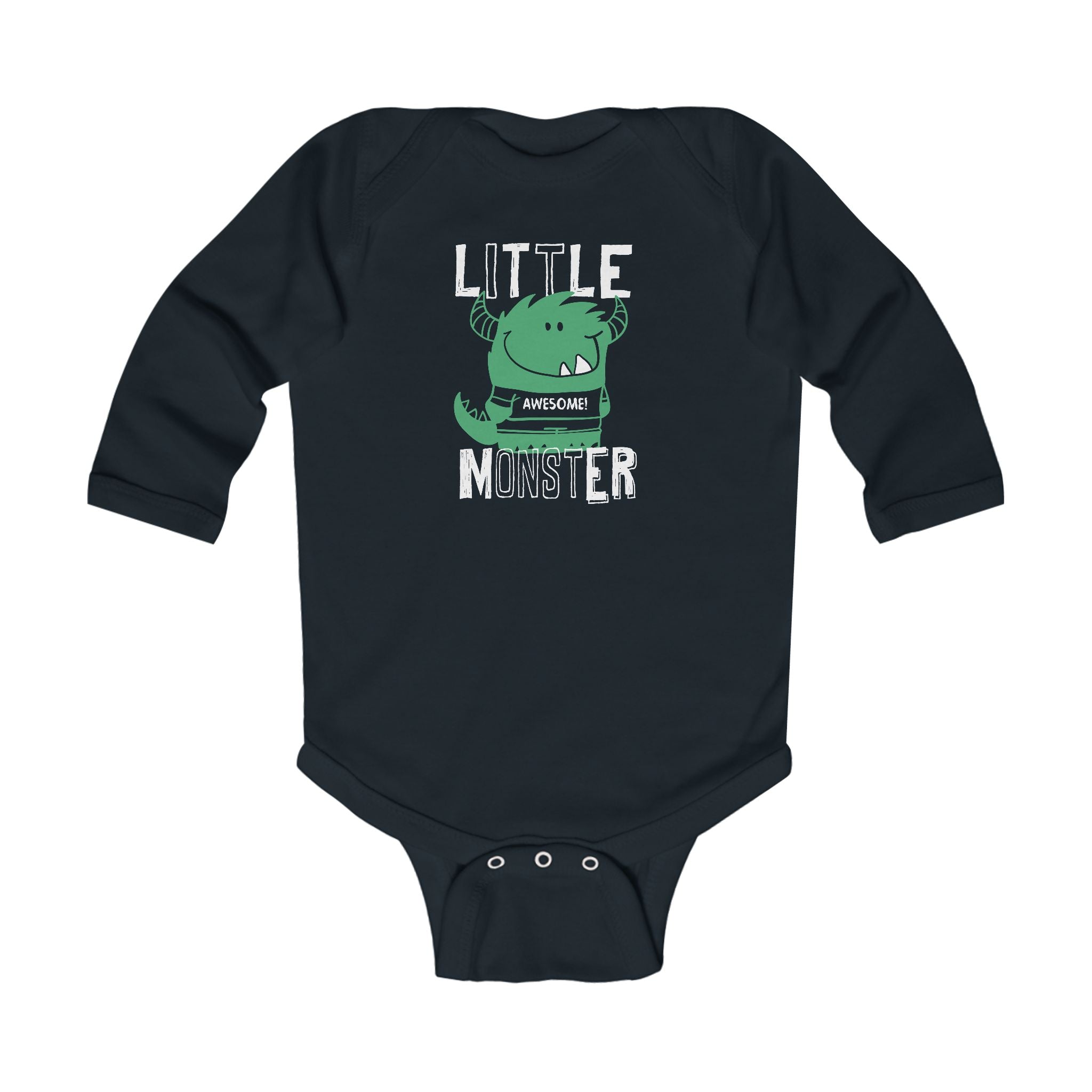 Cute Infant Long Sleeve Bodysuit - Little Monster, Baby Shower Gift, Newborn Outfit, Halloween Costume, Toddler Apparel