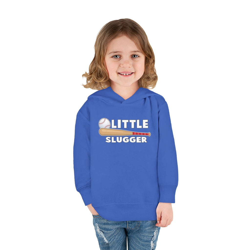 Little Slugger Toddler Fleece Hoodie - Perfect for Gift Giving, Birthdays, Baseball Season, Cozy Comfort, Toddler Apparel