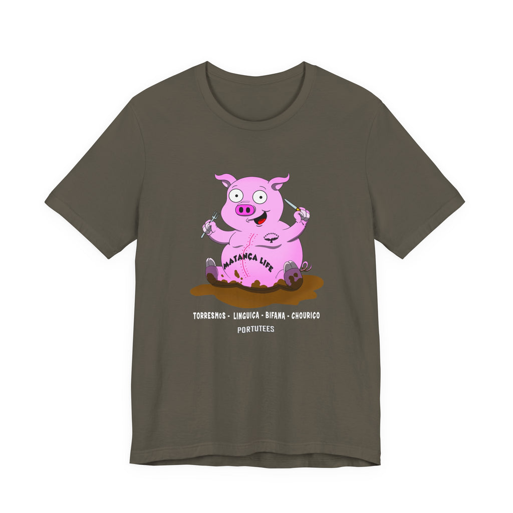 Matazana Life Cute Cartoon Pig T-Shirt
