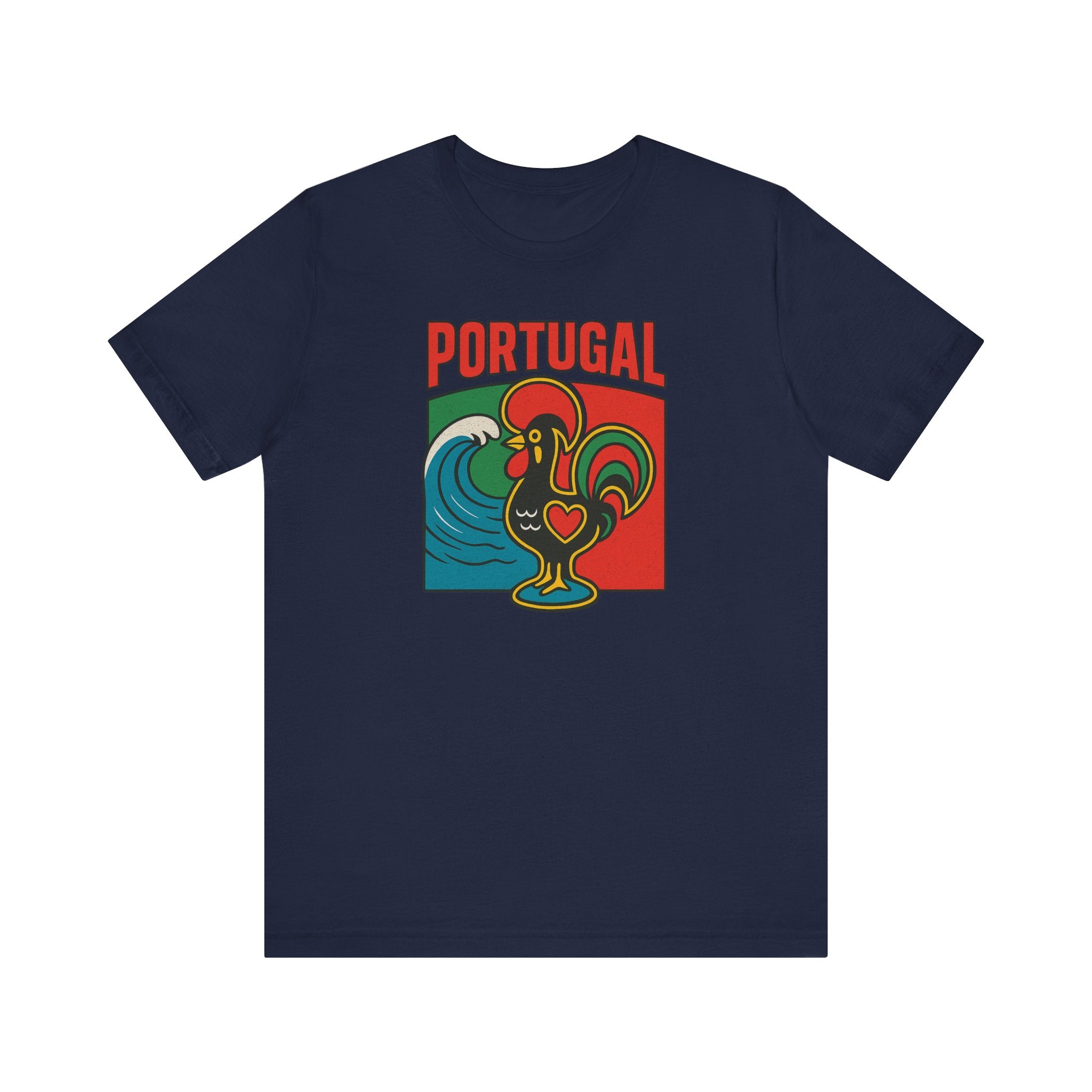 Portugal Rooster Graphic Tee — Vintage Galo de Barcelos Portugal T-Shirt